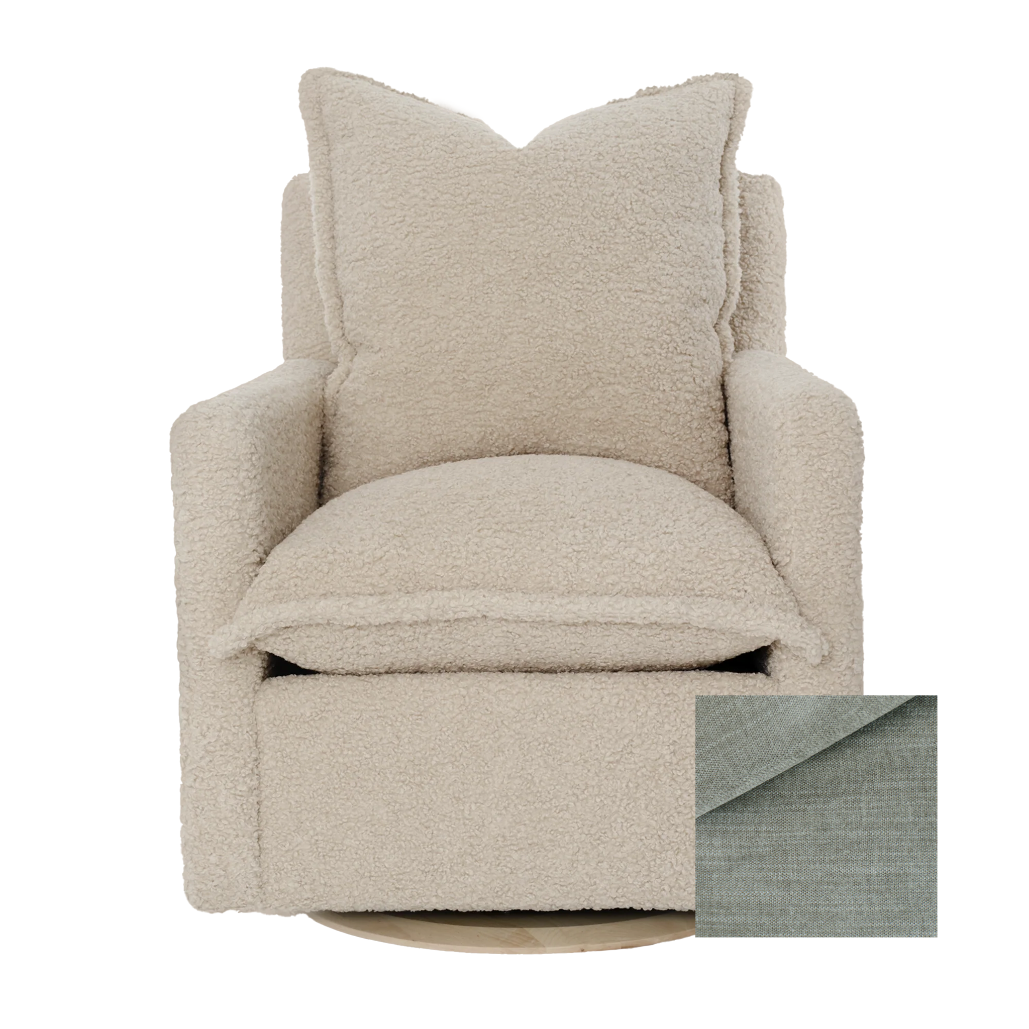 Oilo Nola Swivel Nursery Glider - Tots to Teens Furniture