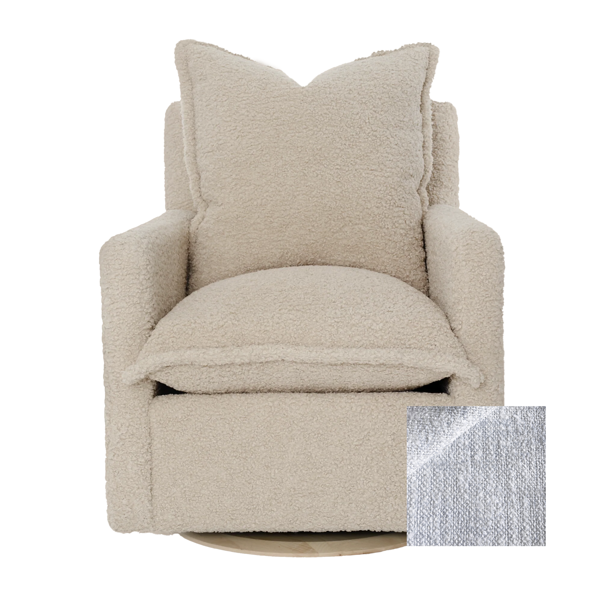 Oilo Nola Swivel Nursery Glider - Tots to Teens Furniture