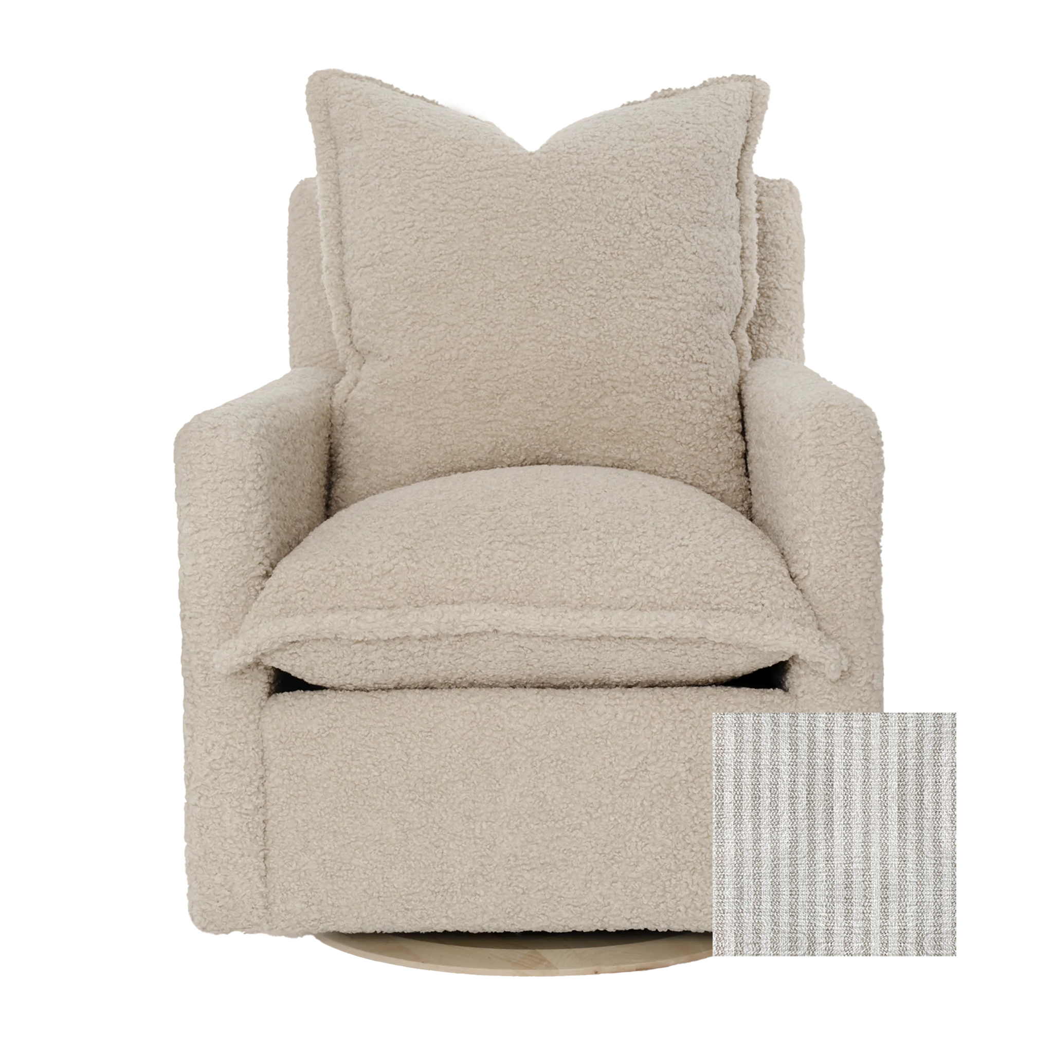 Oilo Nola Swivel Nursery Glider - Tots to Teens Furniture