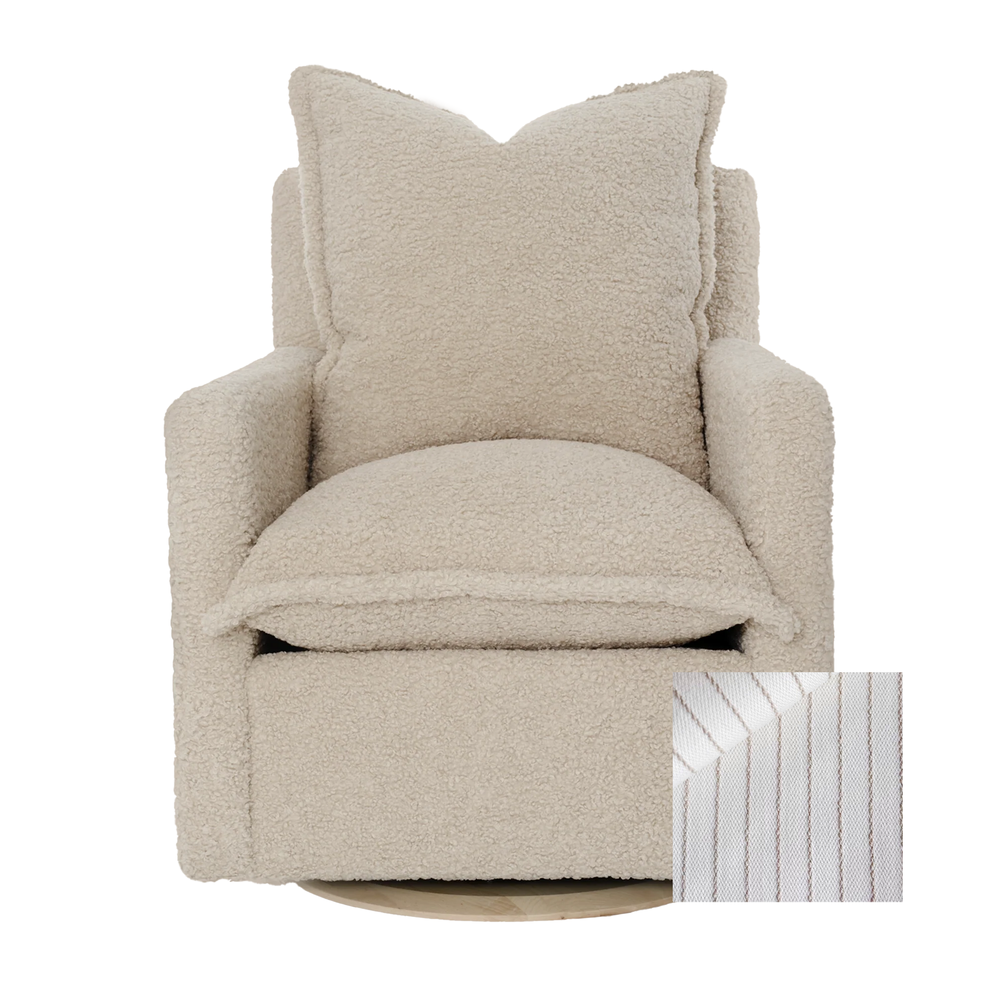 Oilo Nola Swivel Nursery Glider - Tots to Teens Furniture