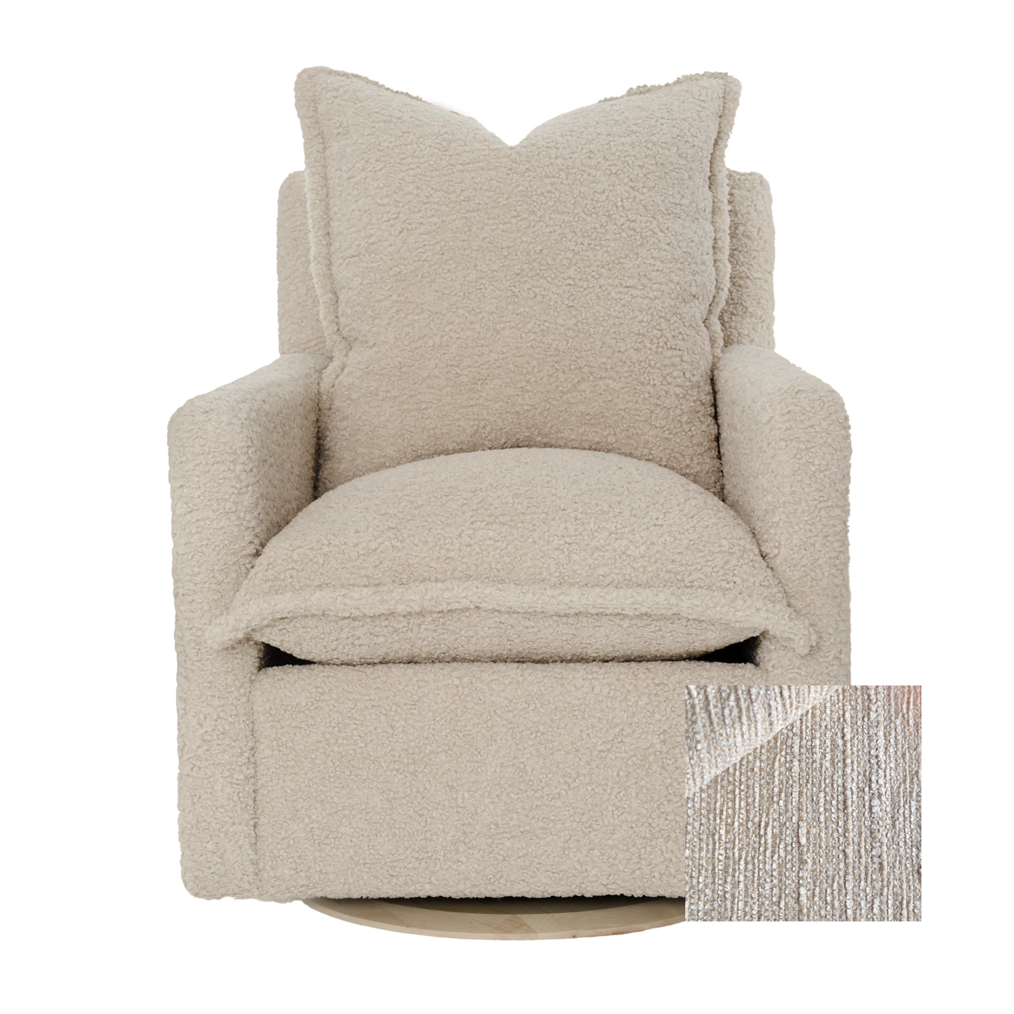 Oilo Nola Swivel Nursery Glider - Tots to Teens Furniture