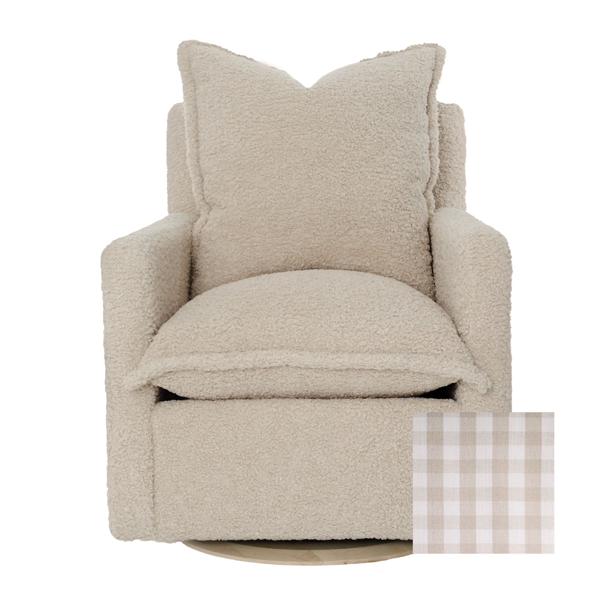 Oilo Nola Swivel Nursery Glider - Tots to Teens Furniture