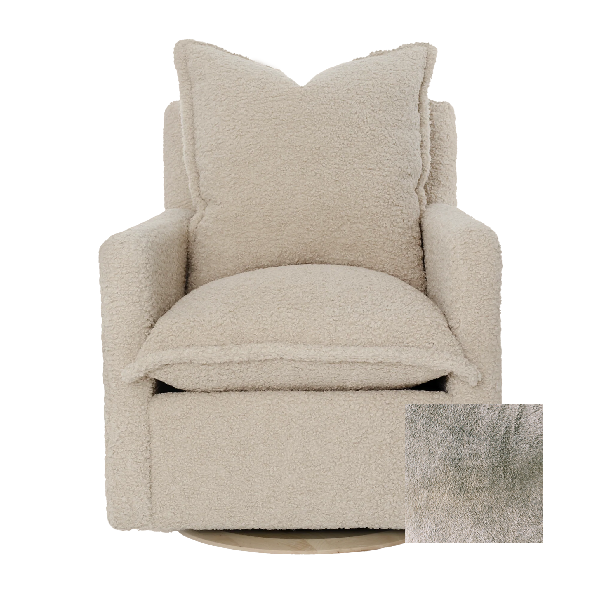 Oilo Nola Swivel Nursery Glider - Tots to Teens Furniture