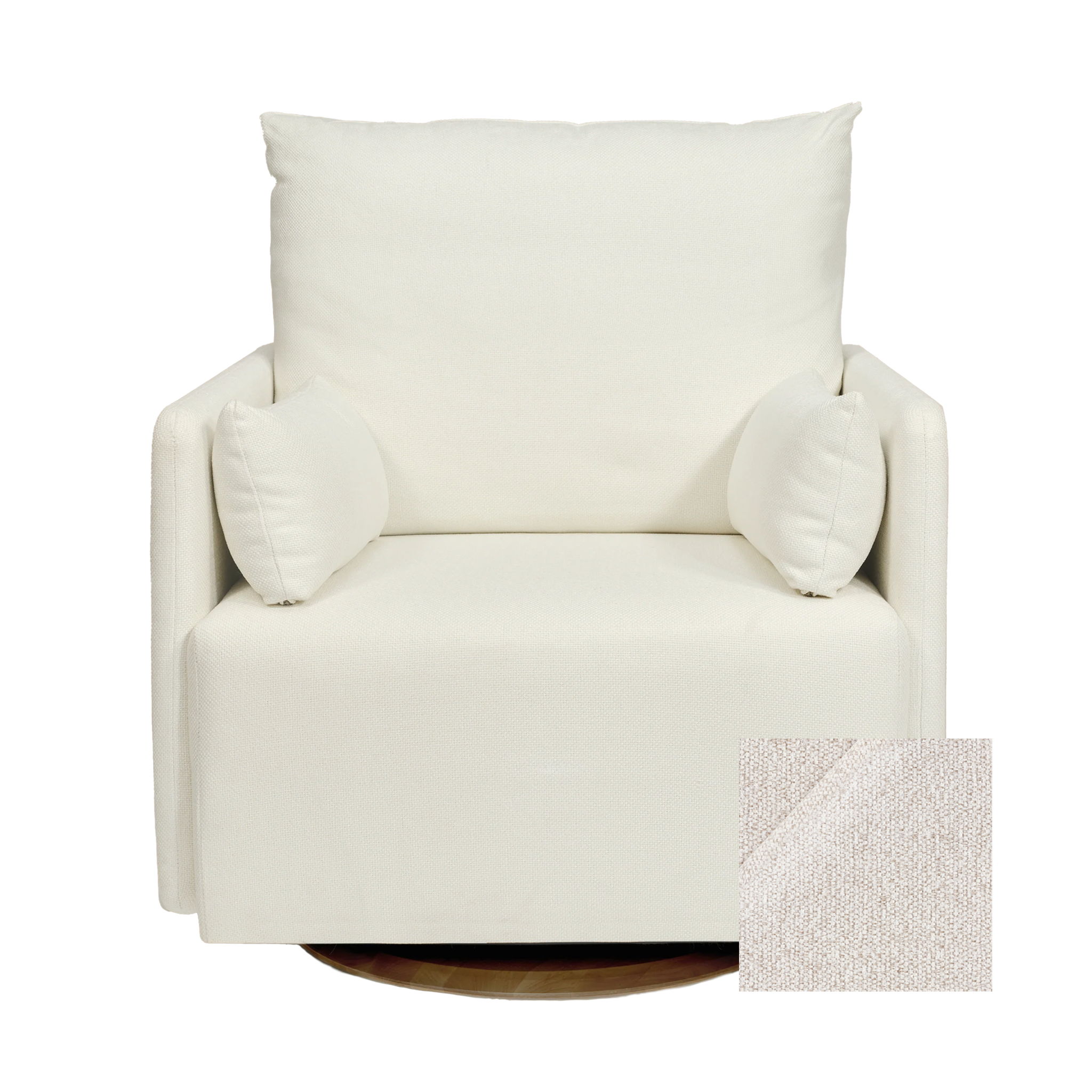 Oilo Ollie a Chair and a Half - Swivel Nursery Glider with Back Recline Feature