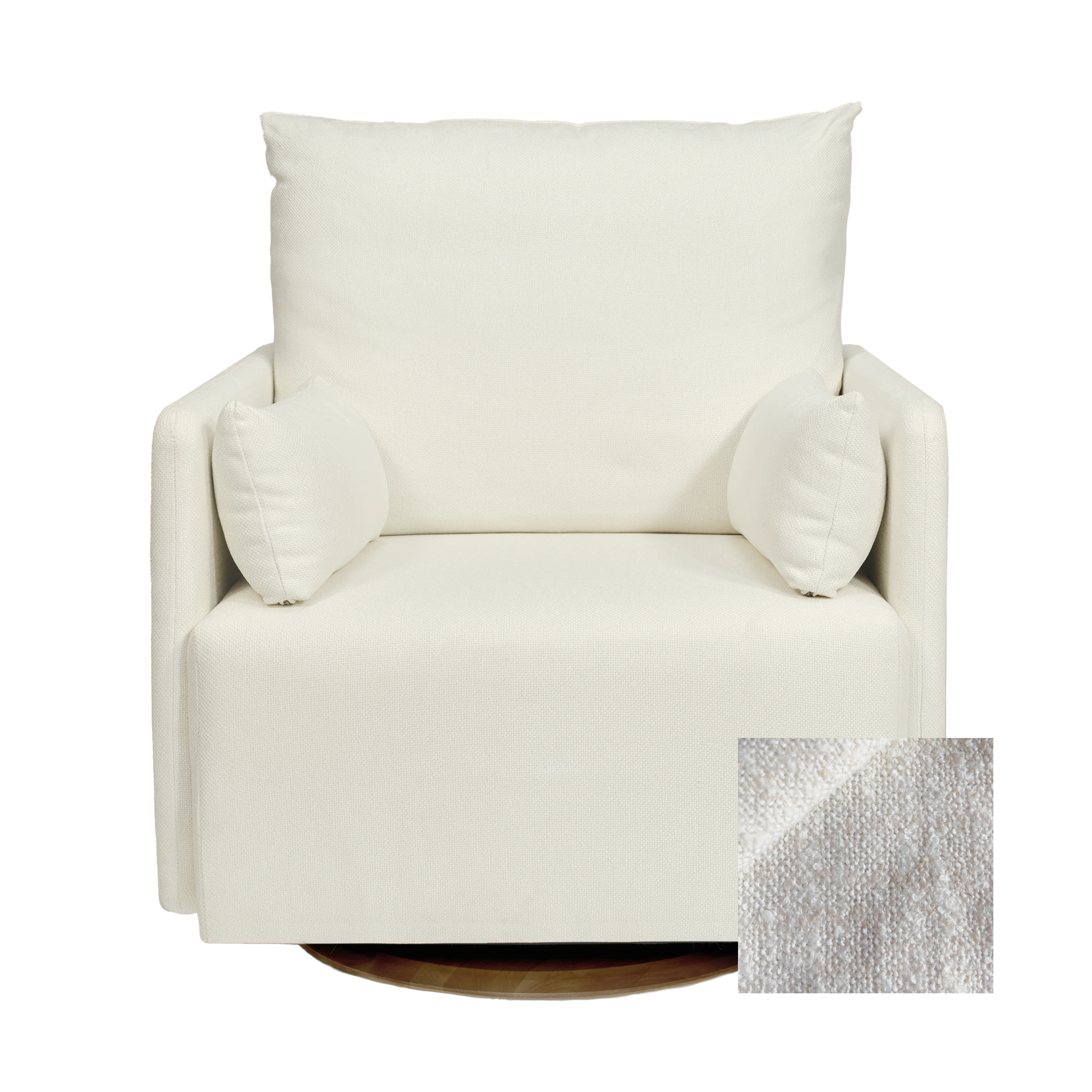 Oilo Ollie a Chair and a Half - Swivel Nursery Glider with Back Recline Feature