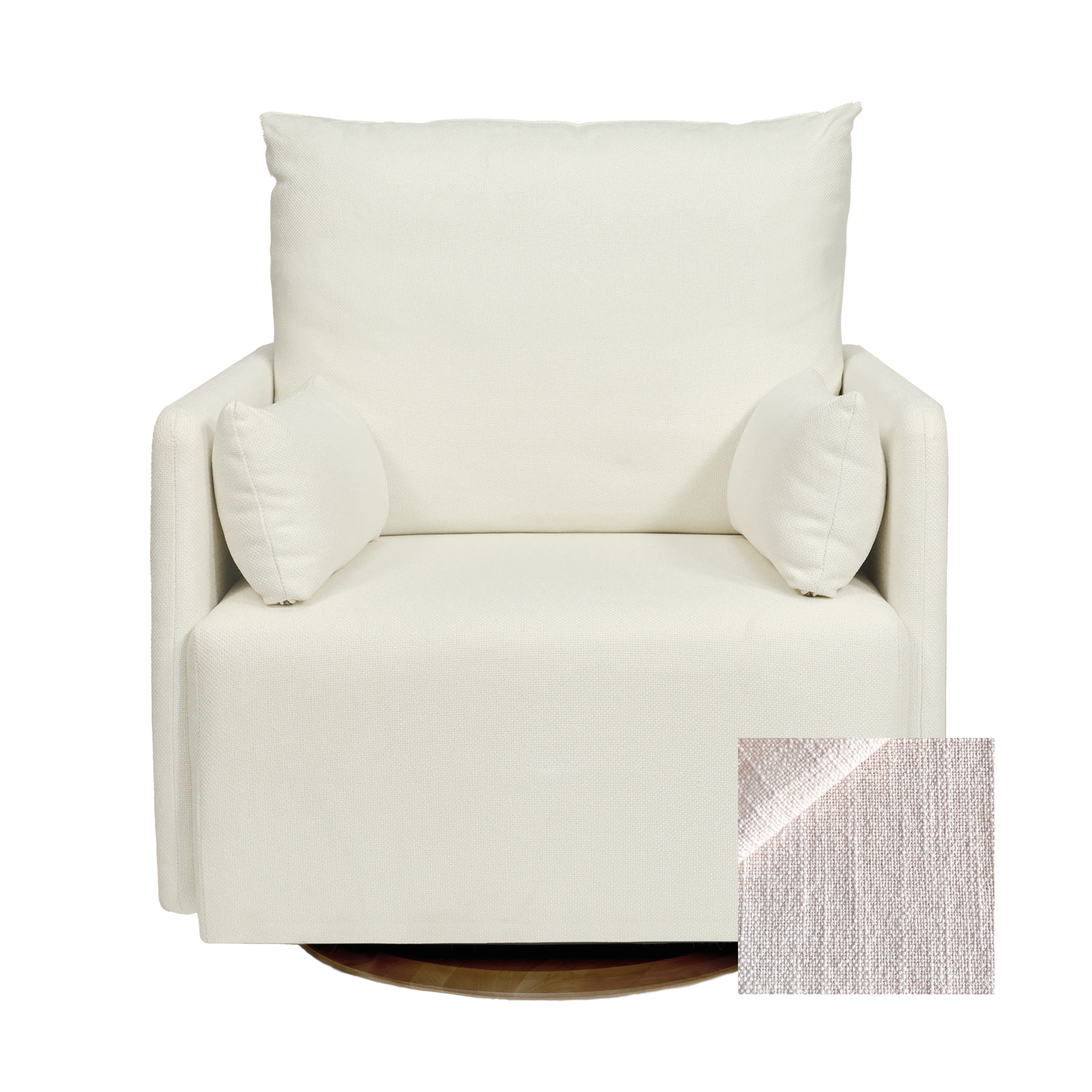 Oilo Ollie a Chair and a Half - Swivel Nursery Glider with Back Recline Feature