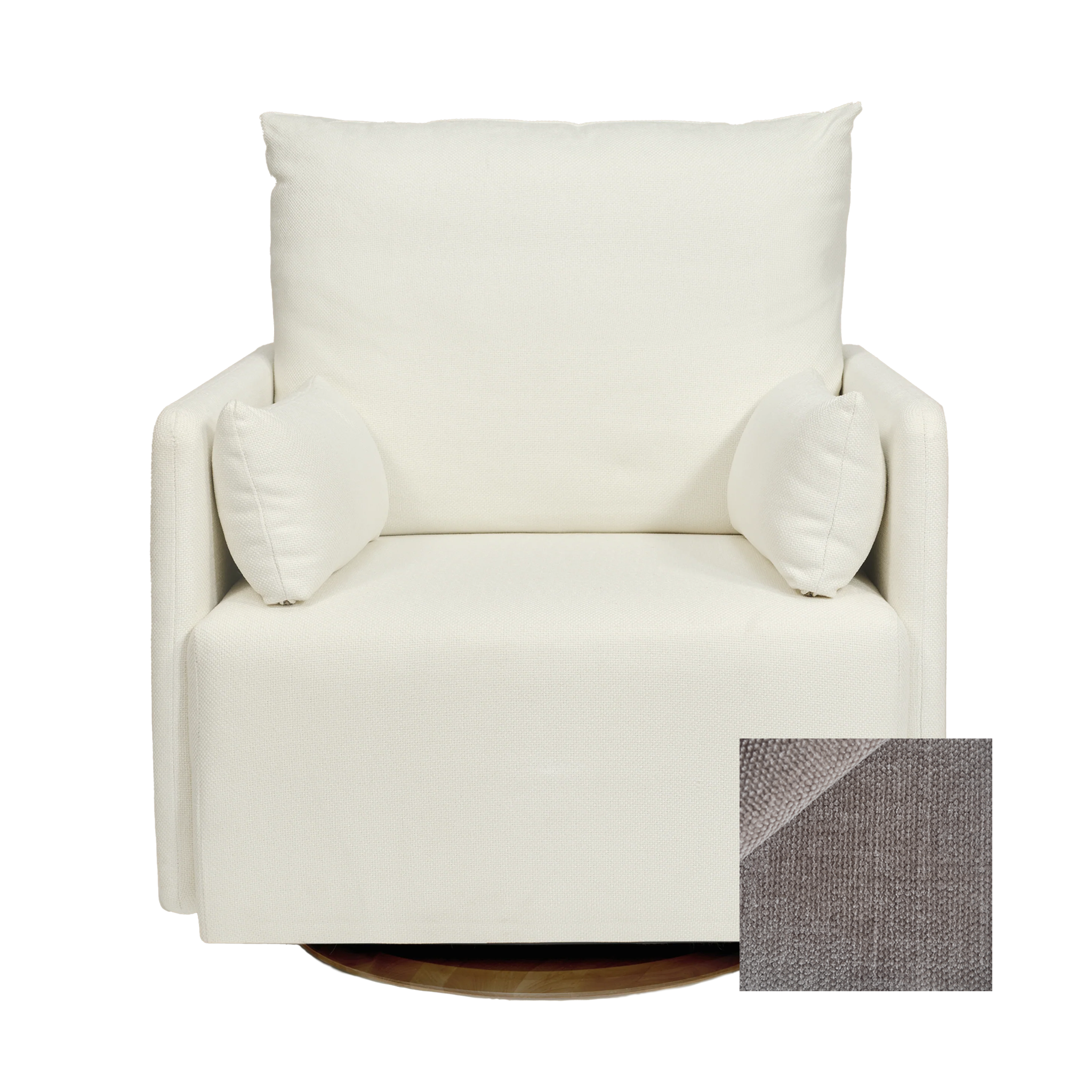 Oilo Ollie a Chair and a Half - Swivel Nursery Glider with Back Recline Feature