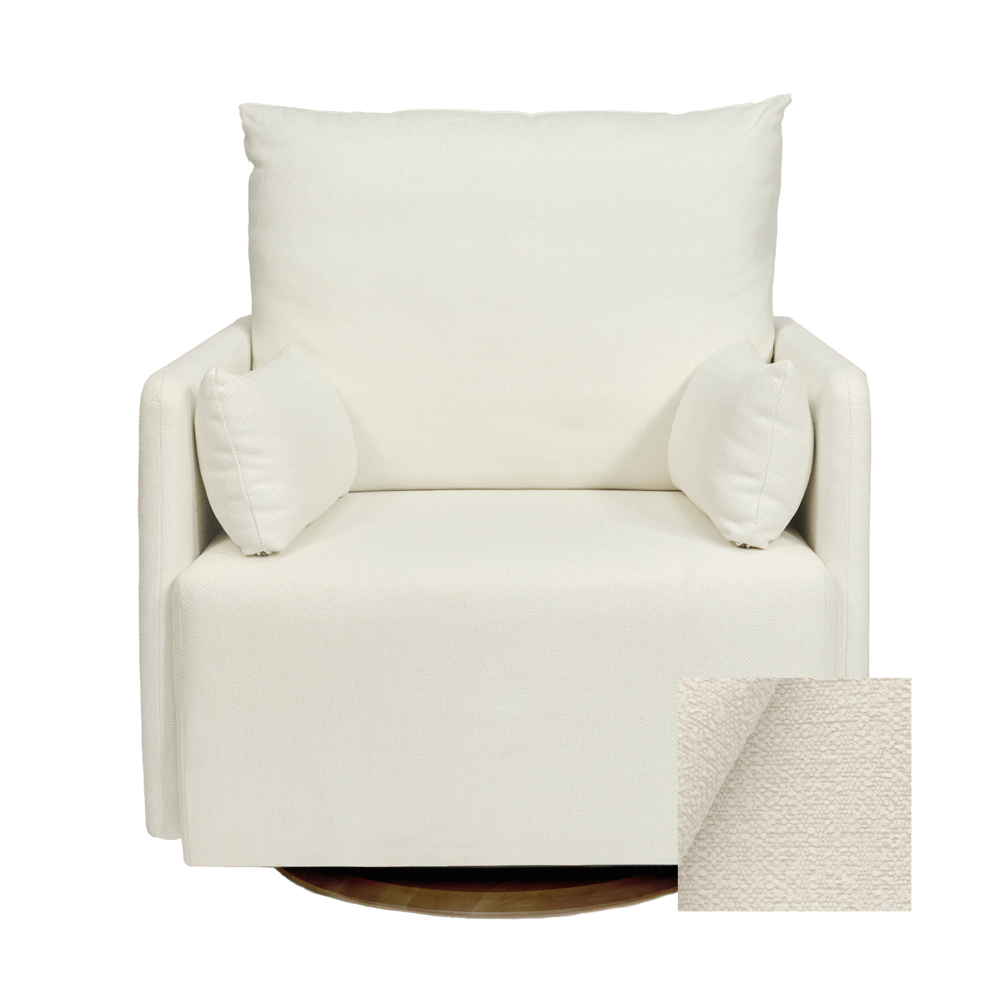 Oilo Ollie a Chair and a Half - Swivel Nursery Glider with Back Recline Feature