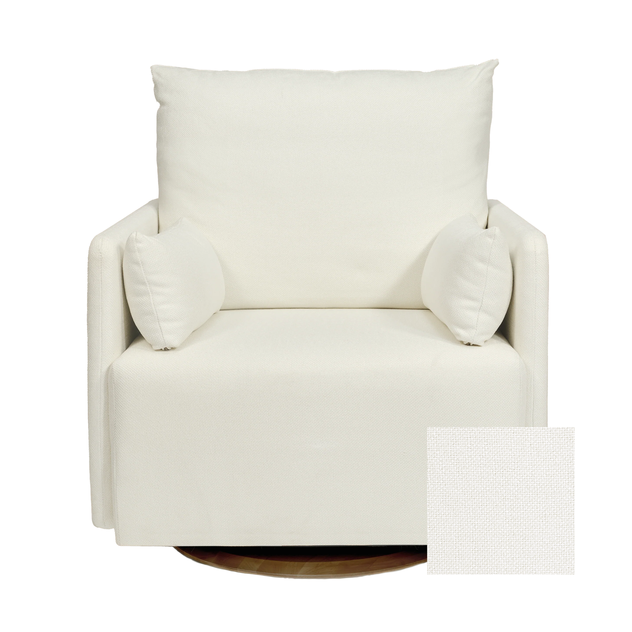 Oilo Ollie a Chair and a Half - Swivel Nursery Glider with Back Recline Feature