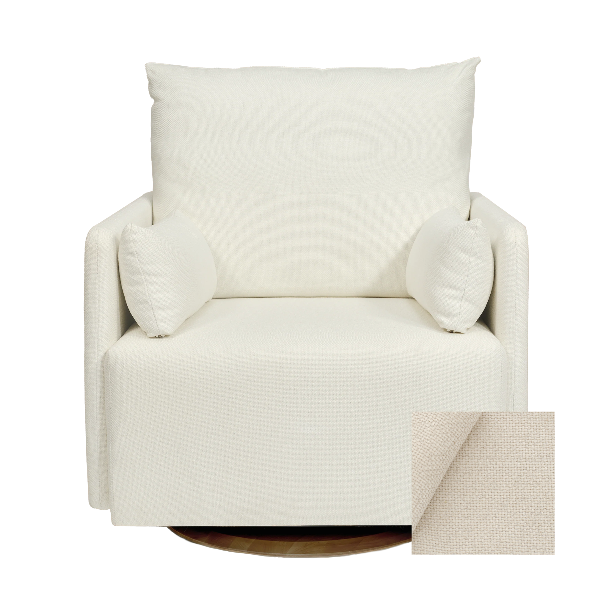 Oilo Ollie a Chair and a Half - Swivel Nursery Glider with Back Recline Feature