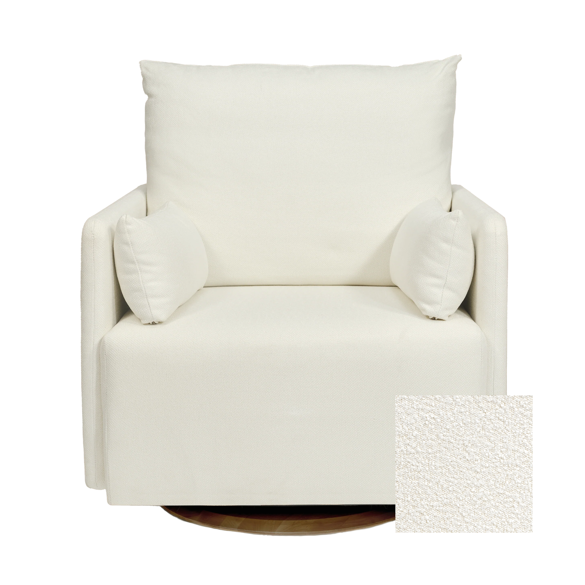 Oilo Ollie a Chair and a Half - Swivel Nursery Glider with Back Recline Feature