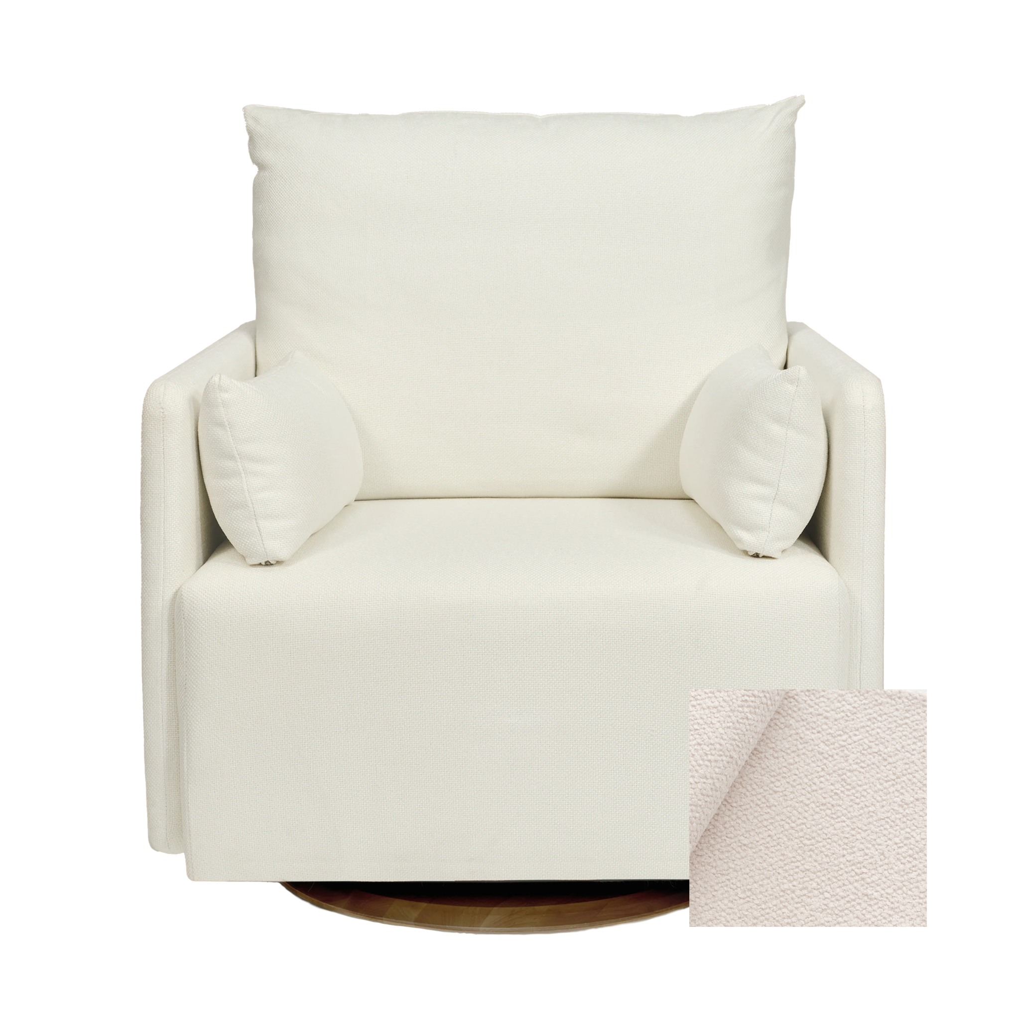 Oilo Ollie a Chair and a Half - Swivel Nursery Glider with Back Recline Feature