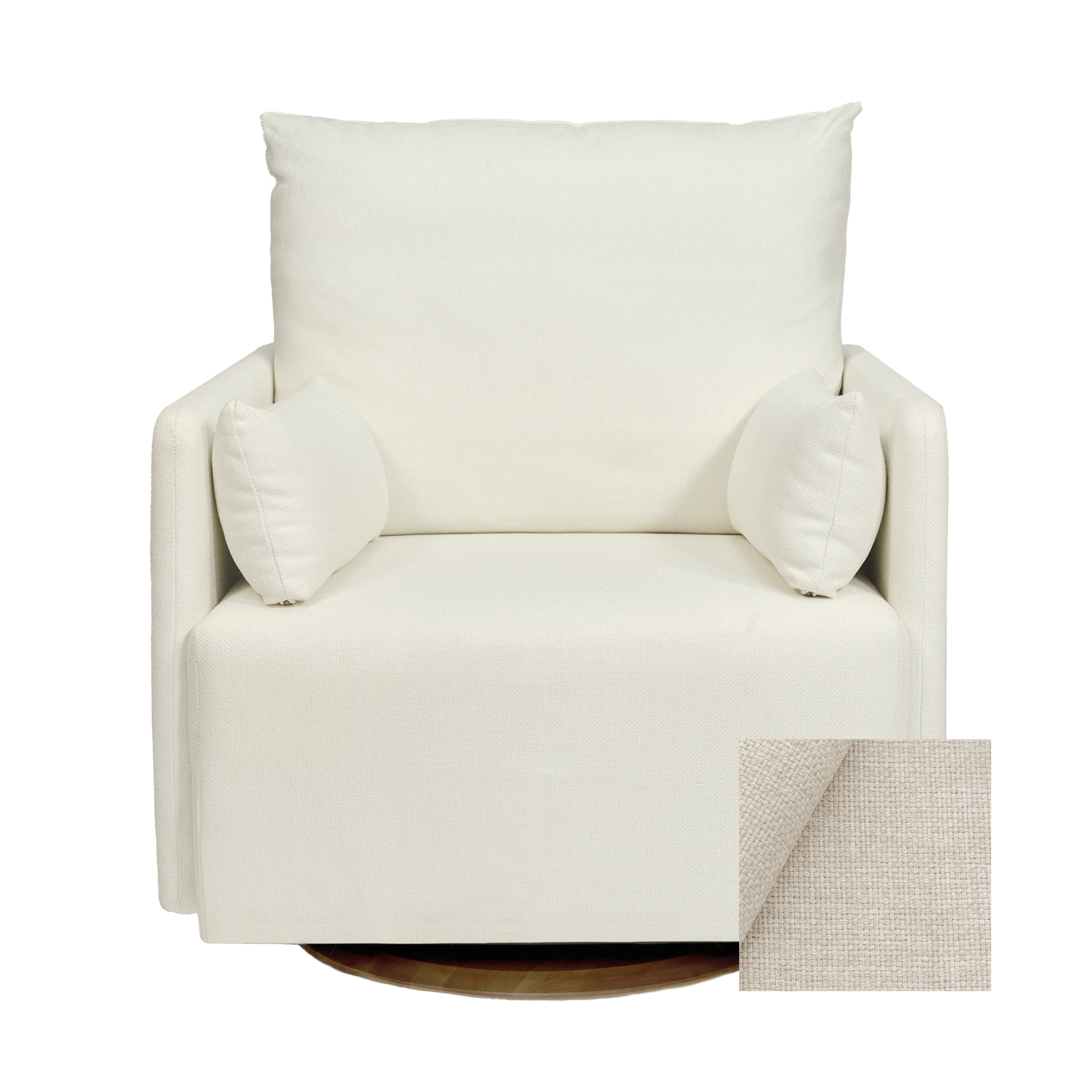 Oilo Ollie a Chair and a Half - Swivel Nursery Glider with Back Recline Feature