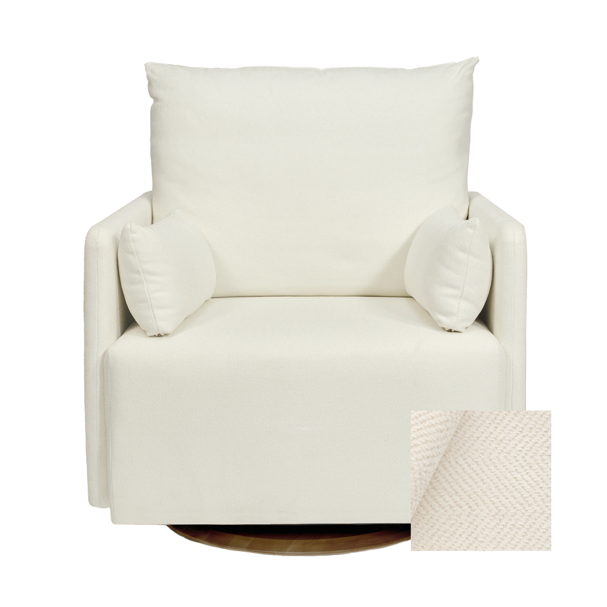 Oilo Ollie a Chair and a Half - Swivel Nursery Glider with Back Recline Feature