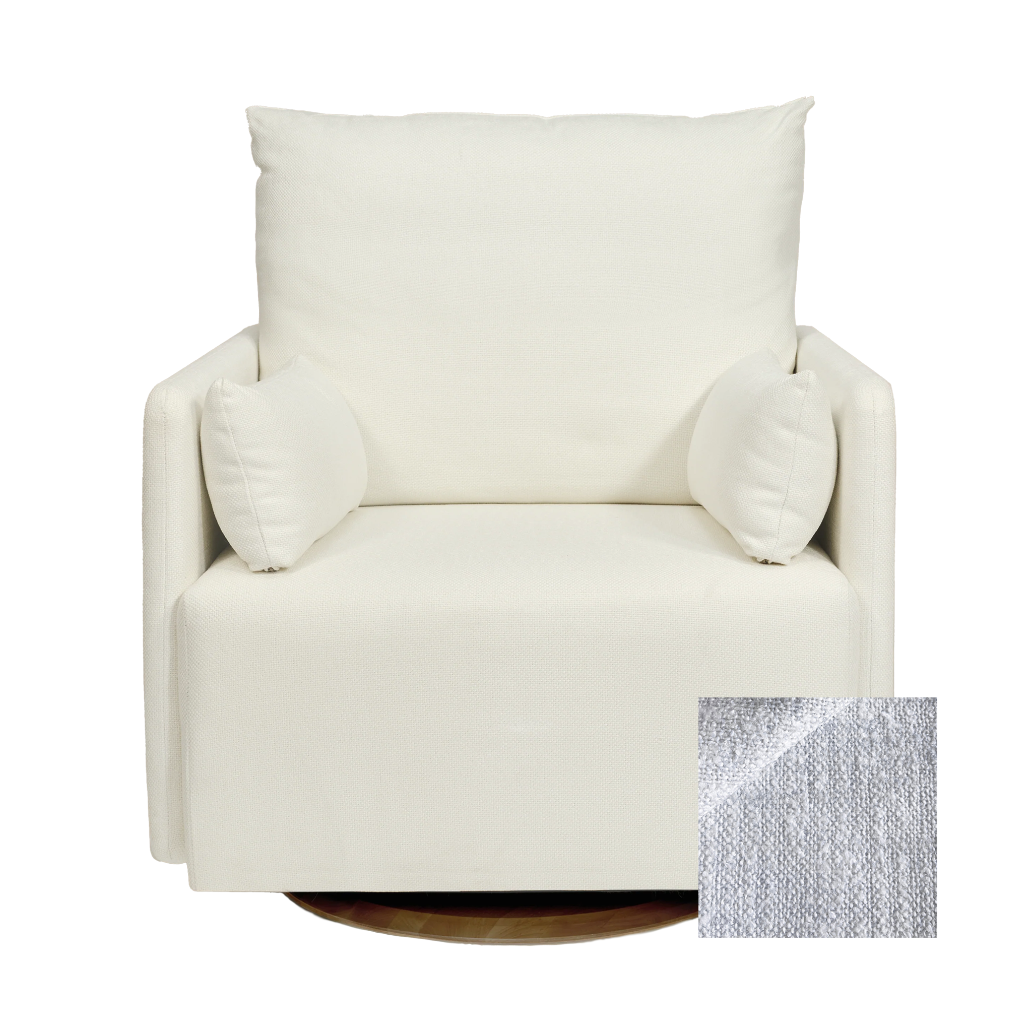 Oilo Ollie a Chair and a Half - Swivel Nursery Glider with Back Recline Feature