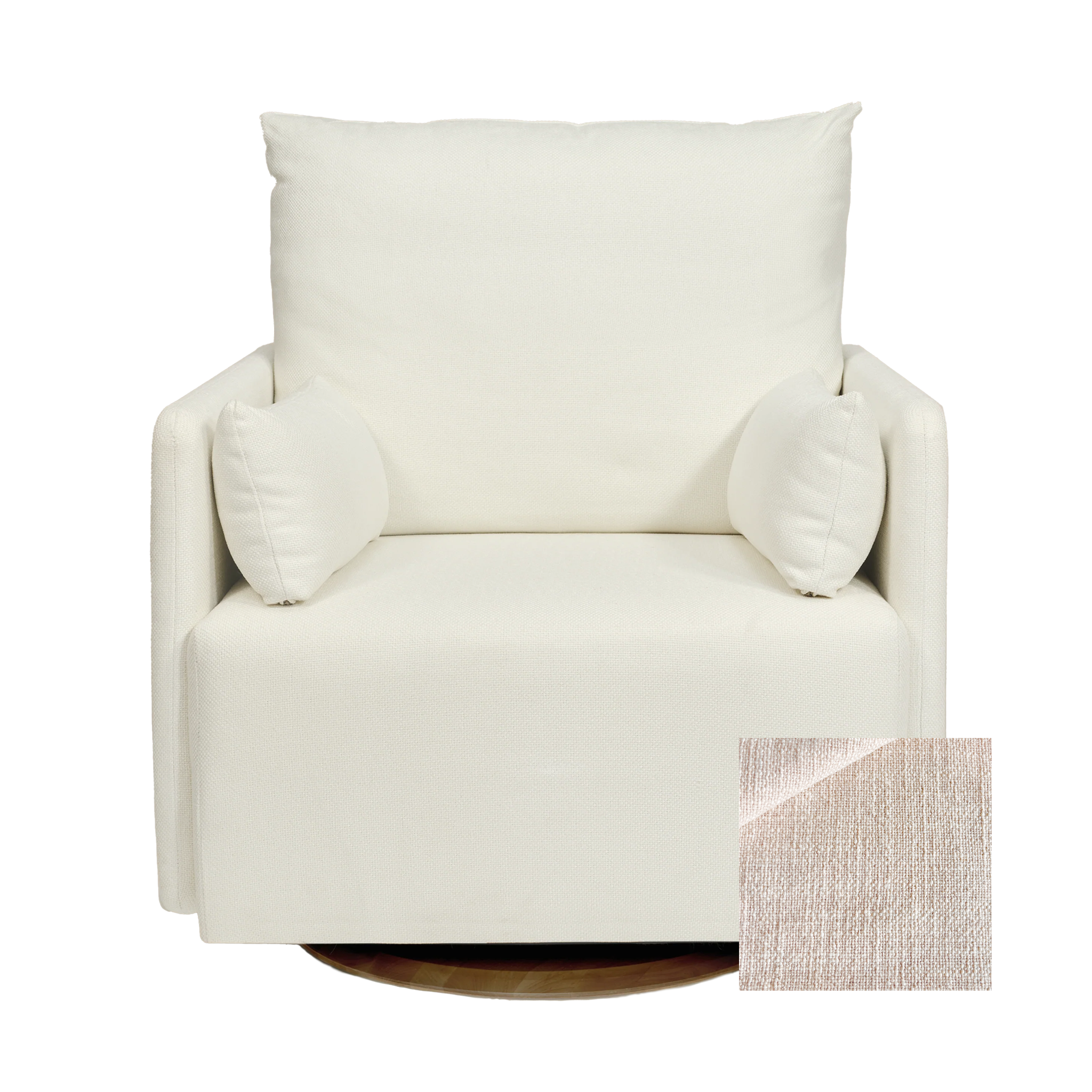 Oilo Ollie a Chair and a Half - Swivel Nursery Glider with Back Recline Feature