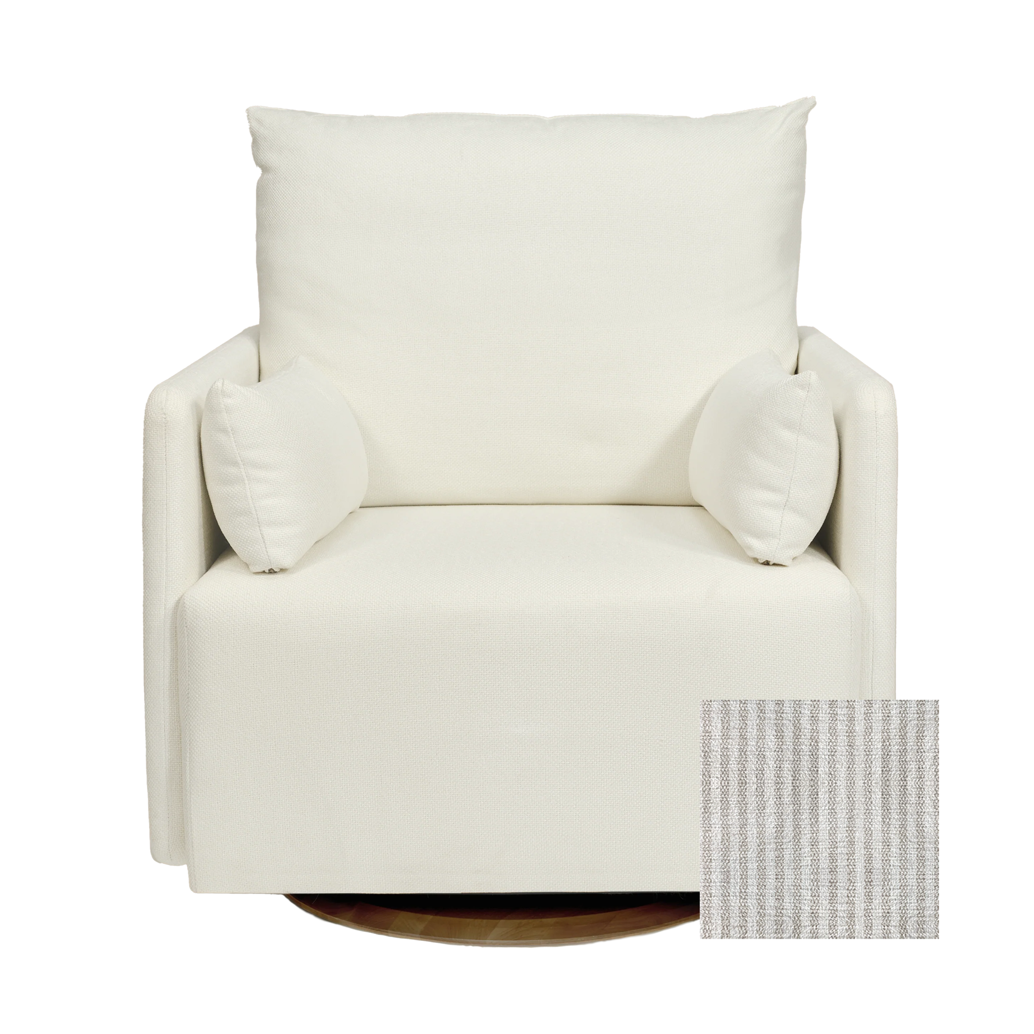 Oilo Ollie a Chair and a Half - Swivel Nursery Glider with Back Recline Feature