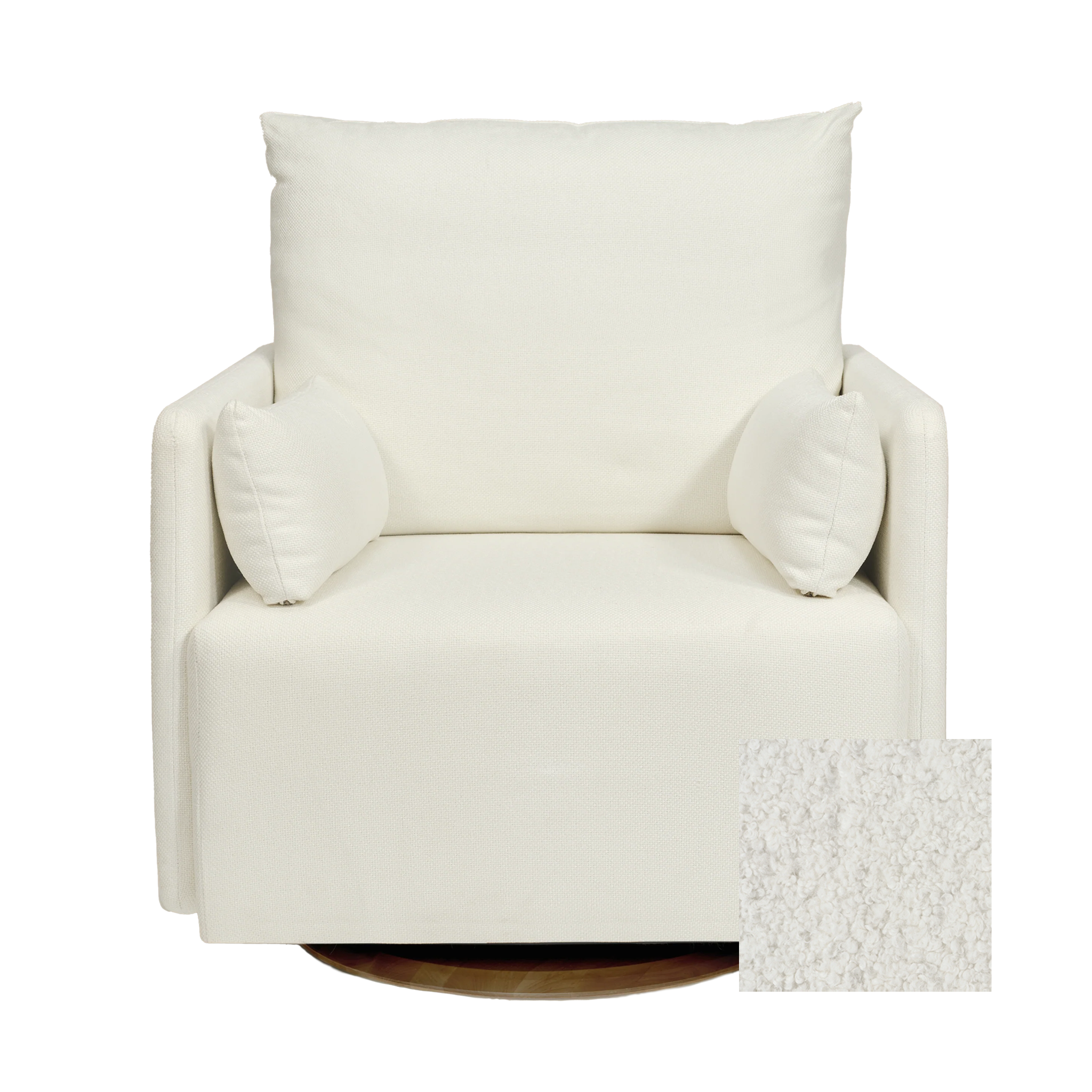 Oilo Ollie a Chair and a Half - Swivel Nursery Glider with Back Recline Feature