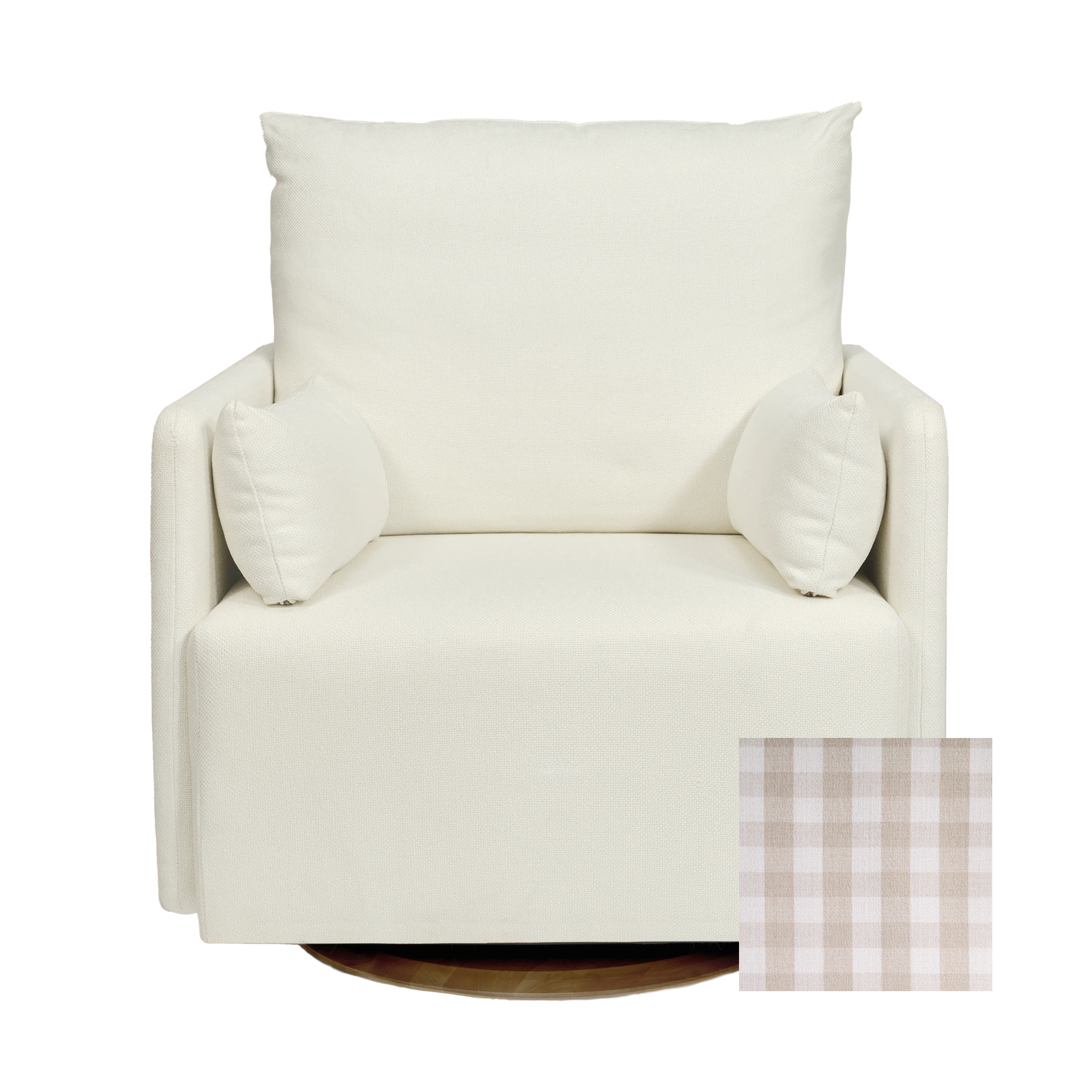 Oilo Ollie a Chair and a Half - Swivel Nursery Glider with Back Recline Feature