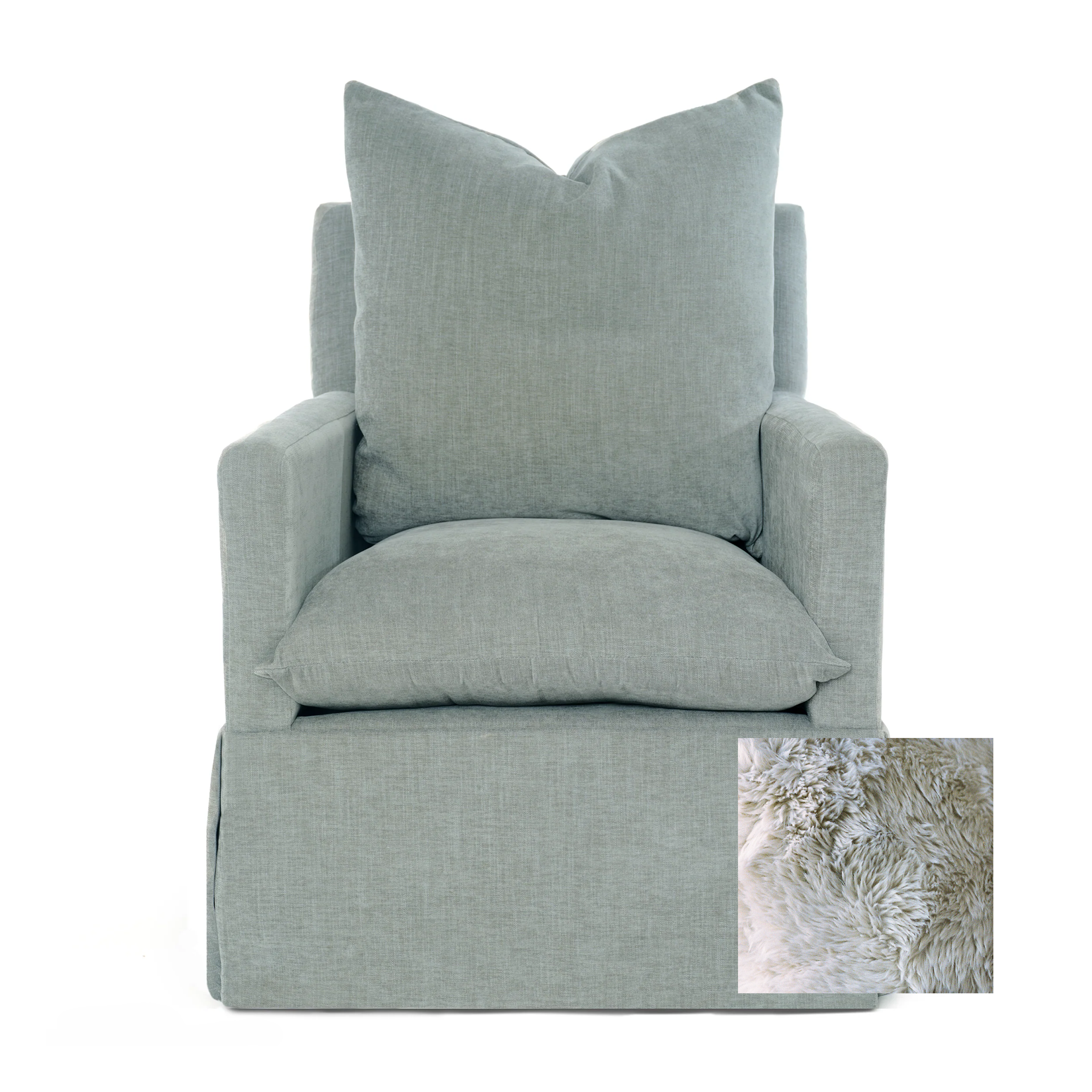 Oilo Zoey Swivel Nursery Glider - Tots to Teens Furniture