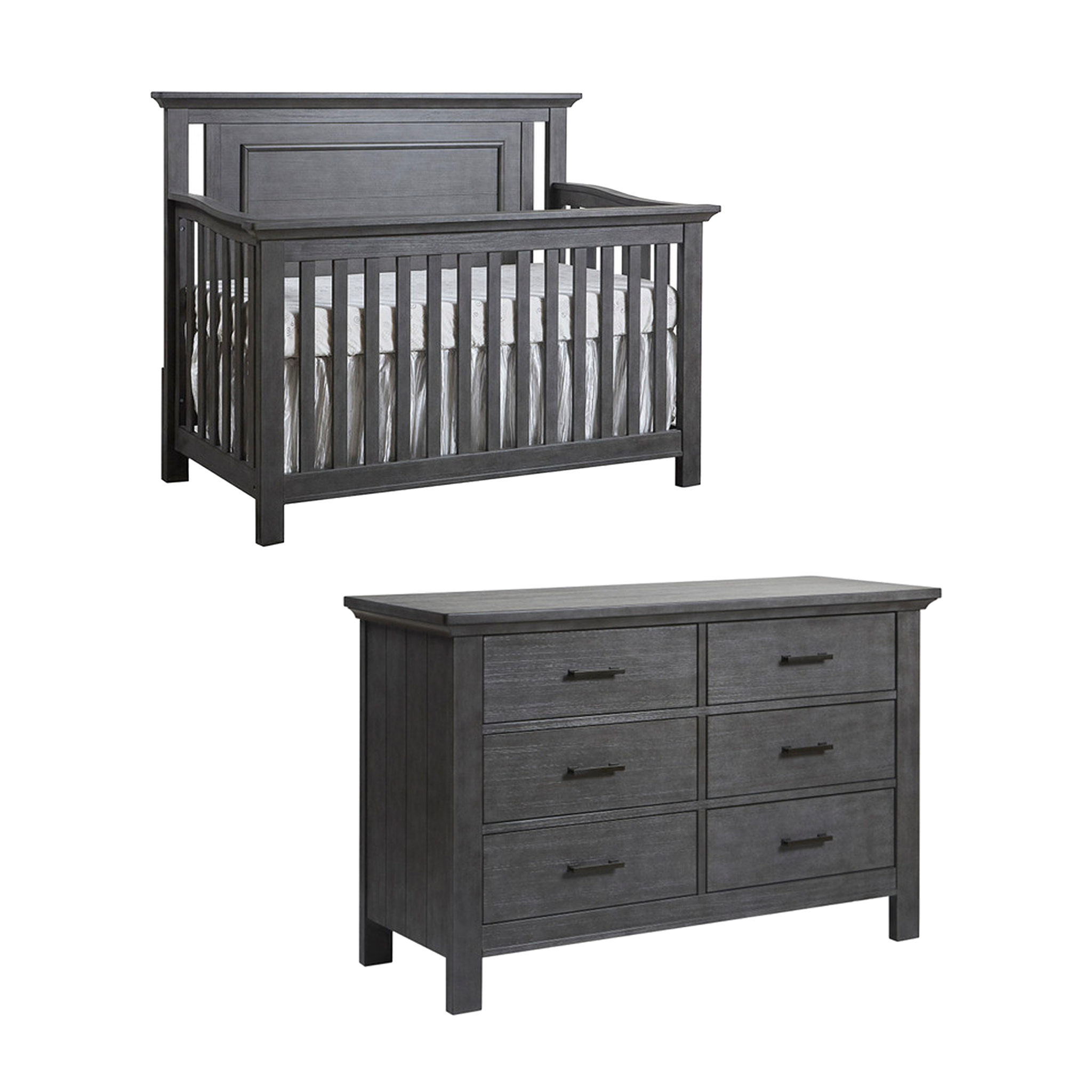 Como Flat Top Forever Crib + Dresser Bundle - Tots to Teens Furniture