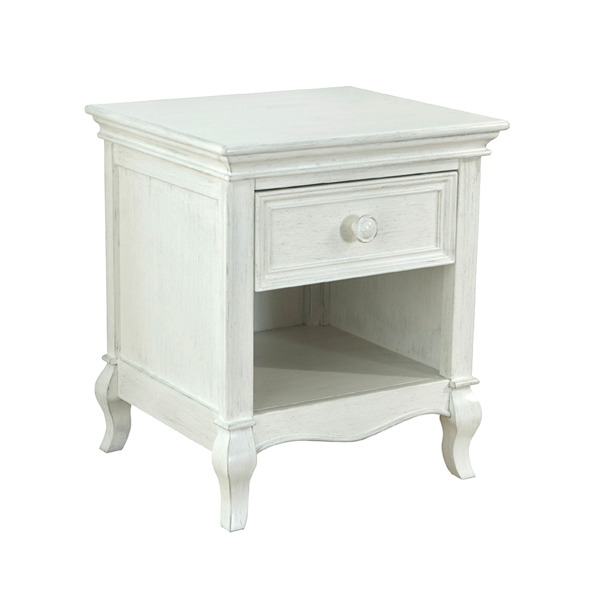 Diamante Nightstand in Vintage White - Tots to Teens Furniture