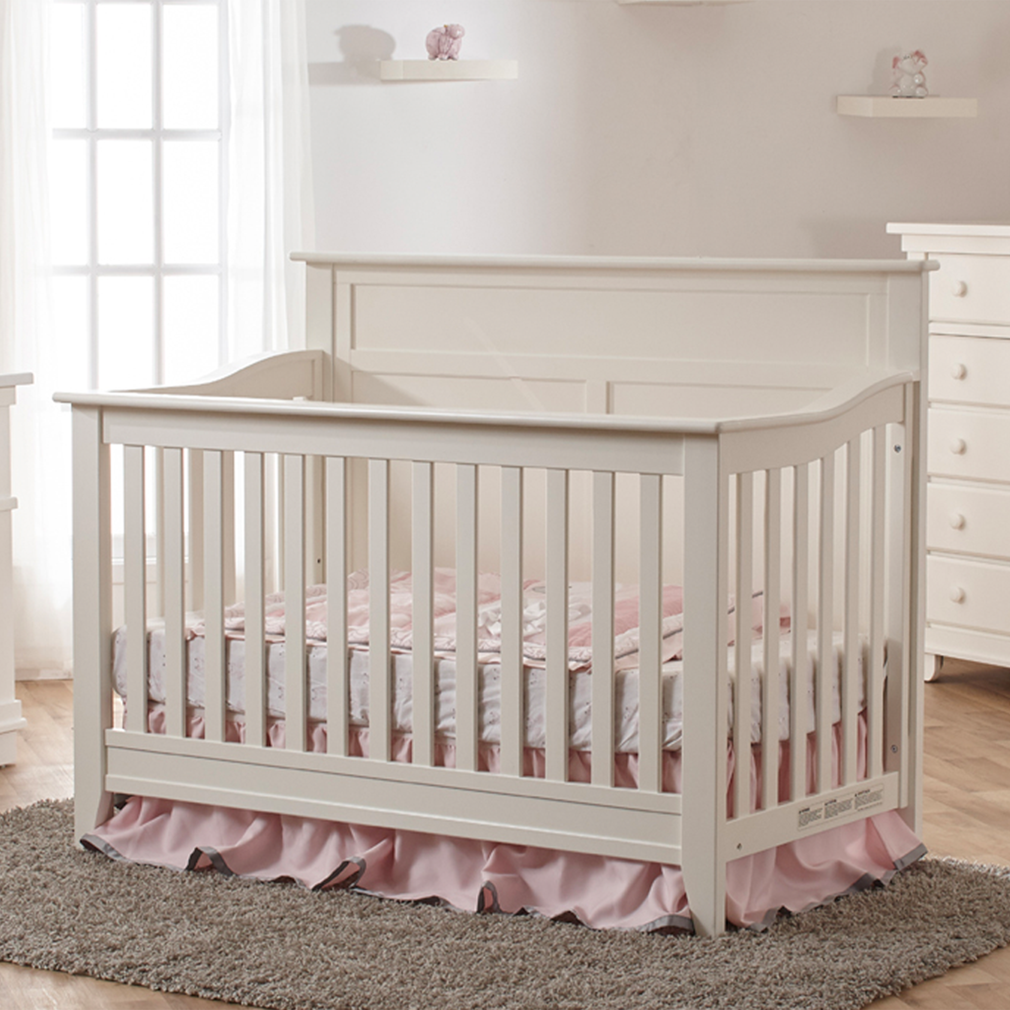 Napoli Flat Top Forever Convertible Crib - Tots to Teens Furniture
