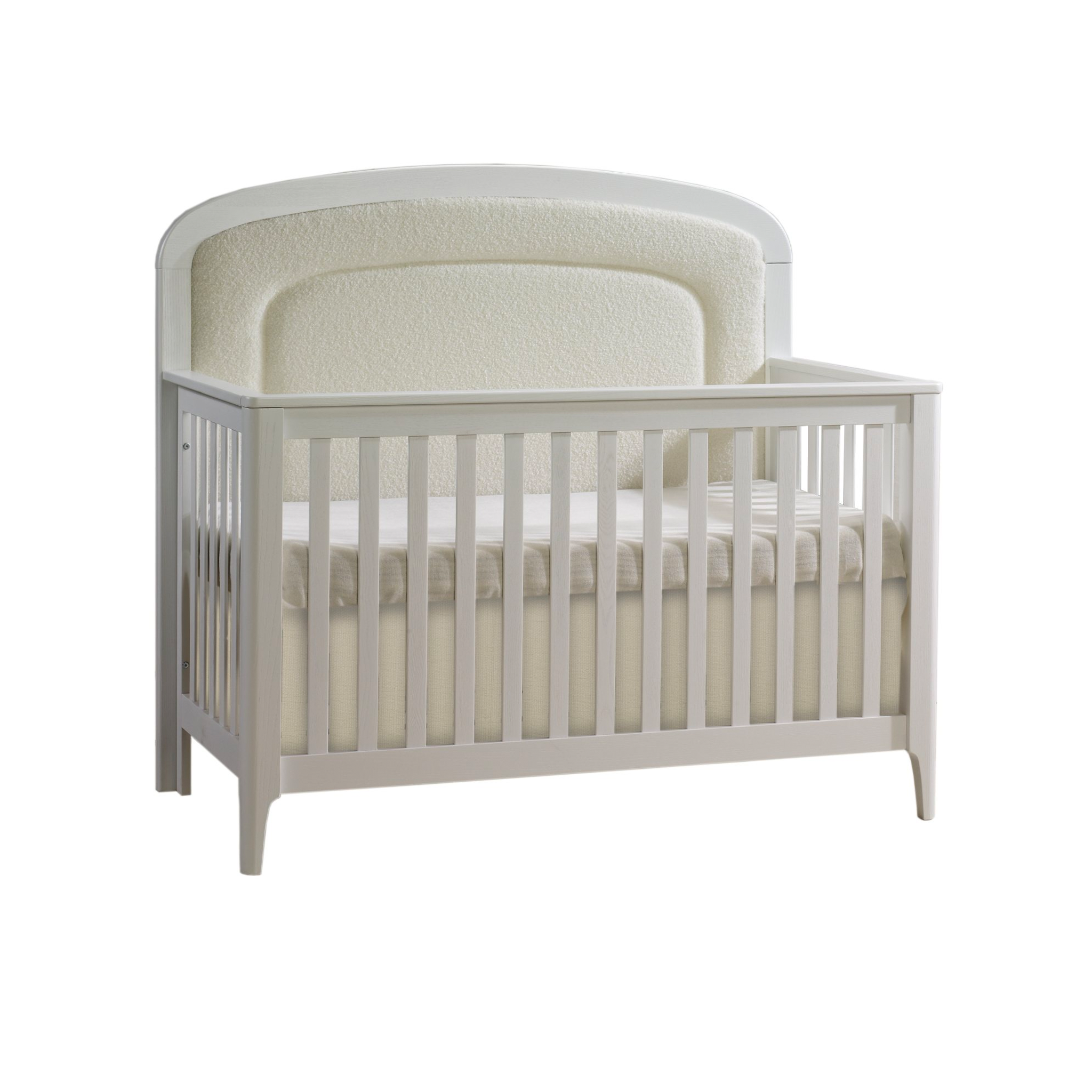 Palo Convertible Crib with Upholstered Boucle Panel - Tots to Teens Furniture