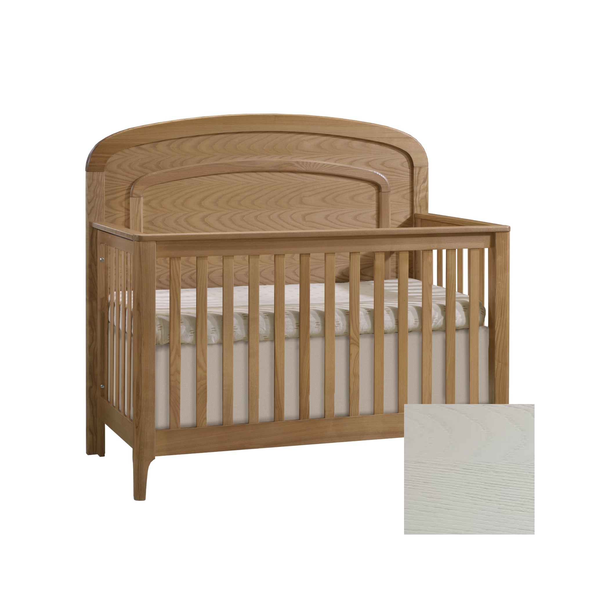 Palo Convertible Crib with Arched Panel - Tots to Teens Furniture