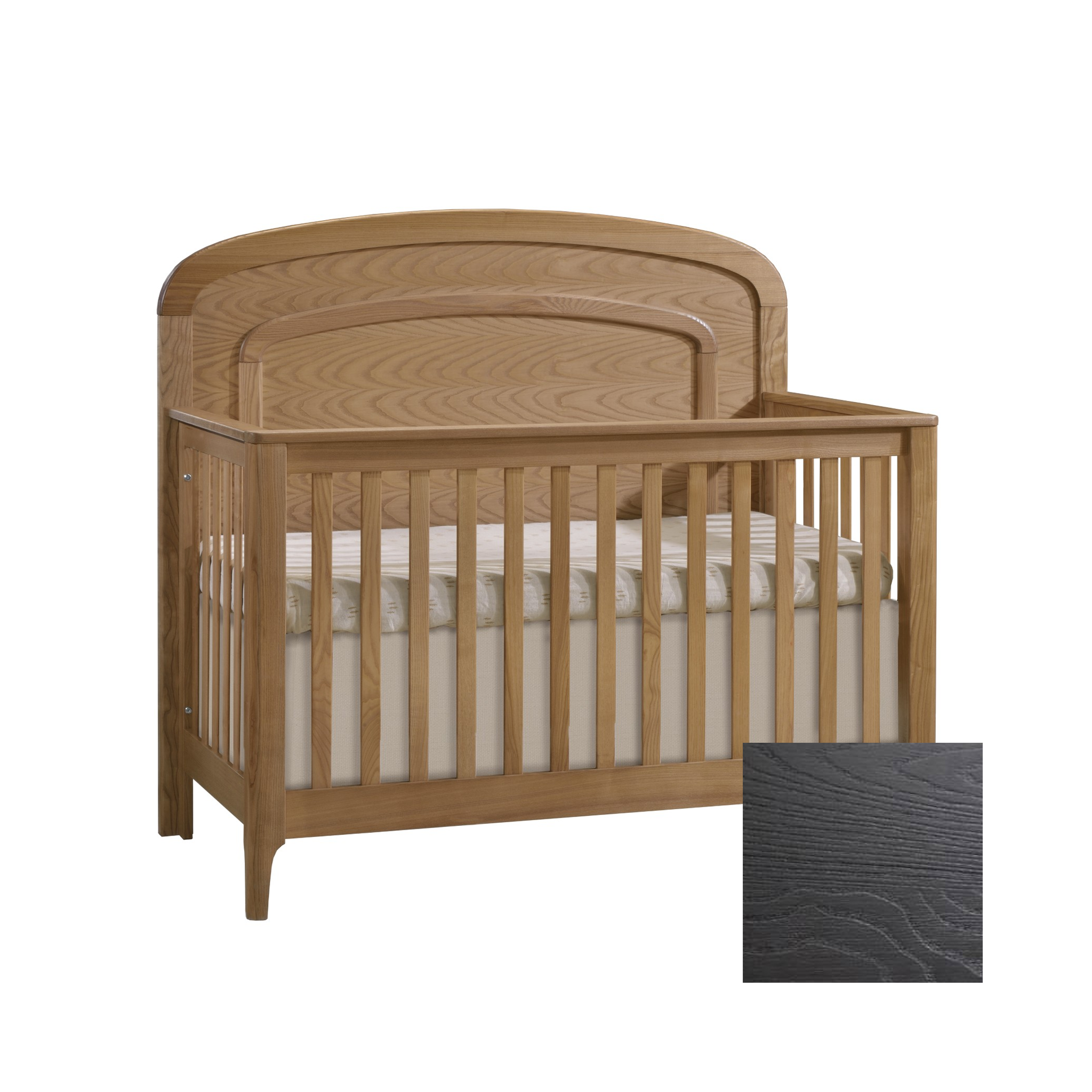Palo Convertible Crib with Arched Panel - Tots to Teens Furniture