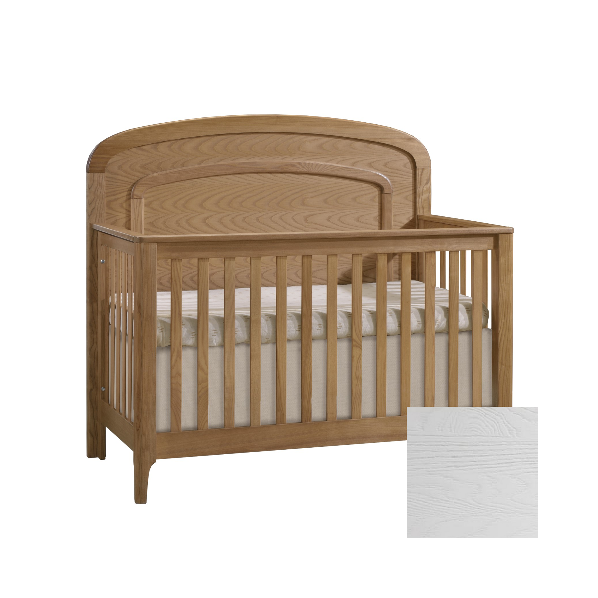 Palo Convertible Crib with Arched Panel - Tots to Teens Furniture