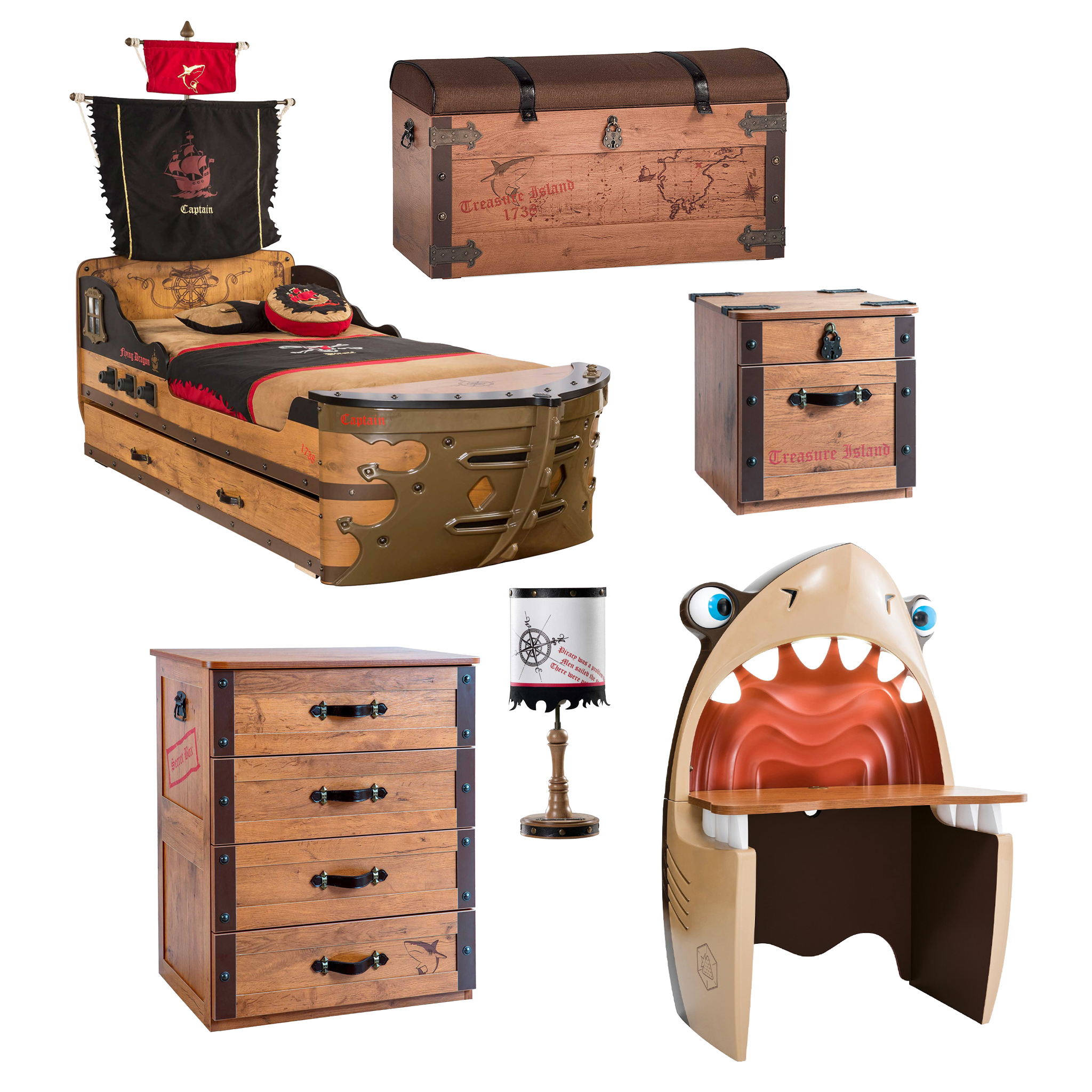 In-Stock Closeout Bundle - Cilek Pirate Room Set - Tots to Teens Furniture