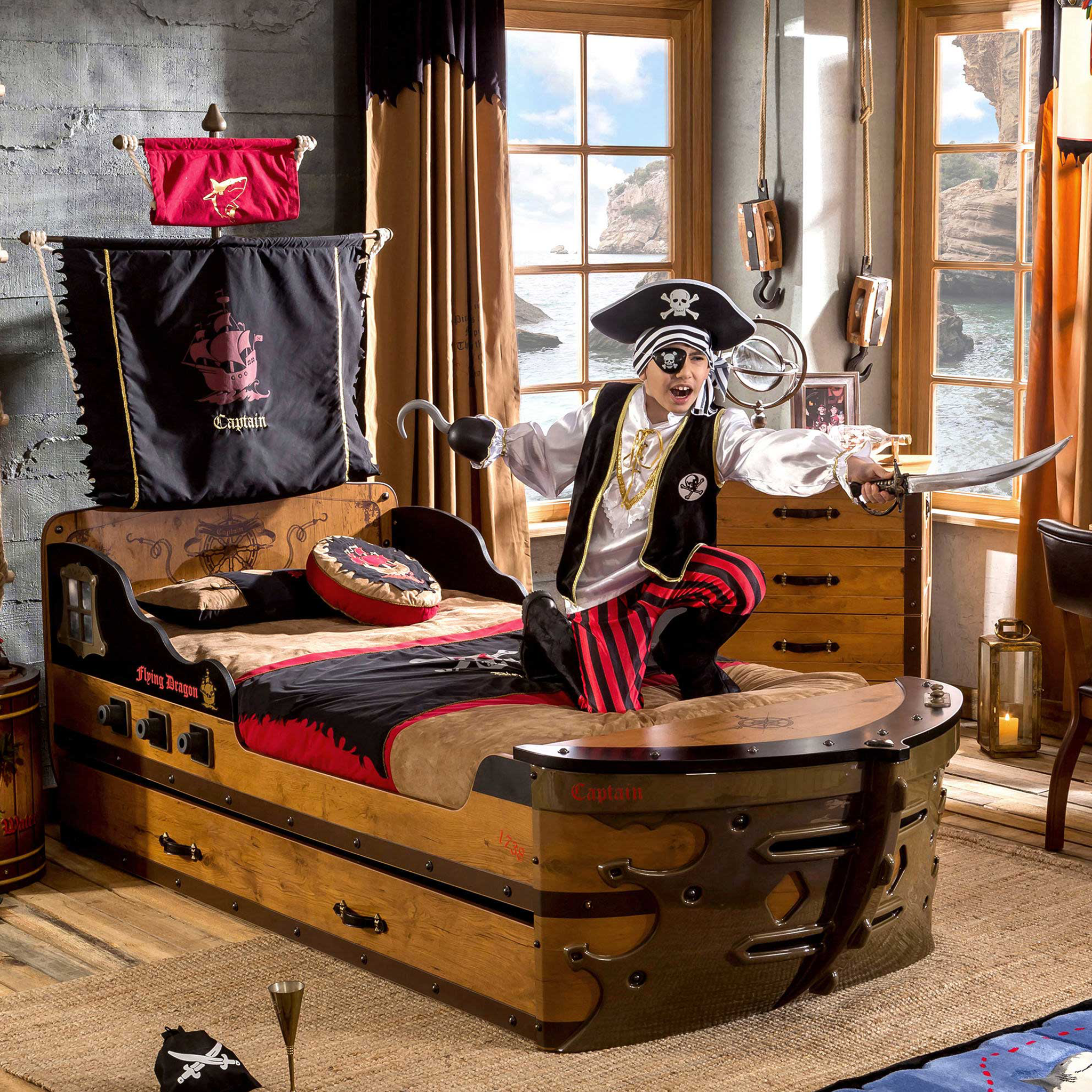 In-Stock Closeout Bundle - Cilek Pirate Room Set - Tots to Teens Furniture