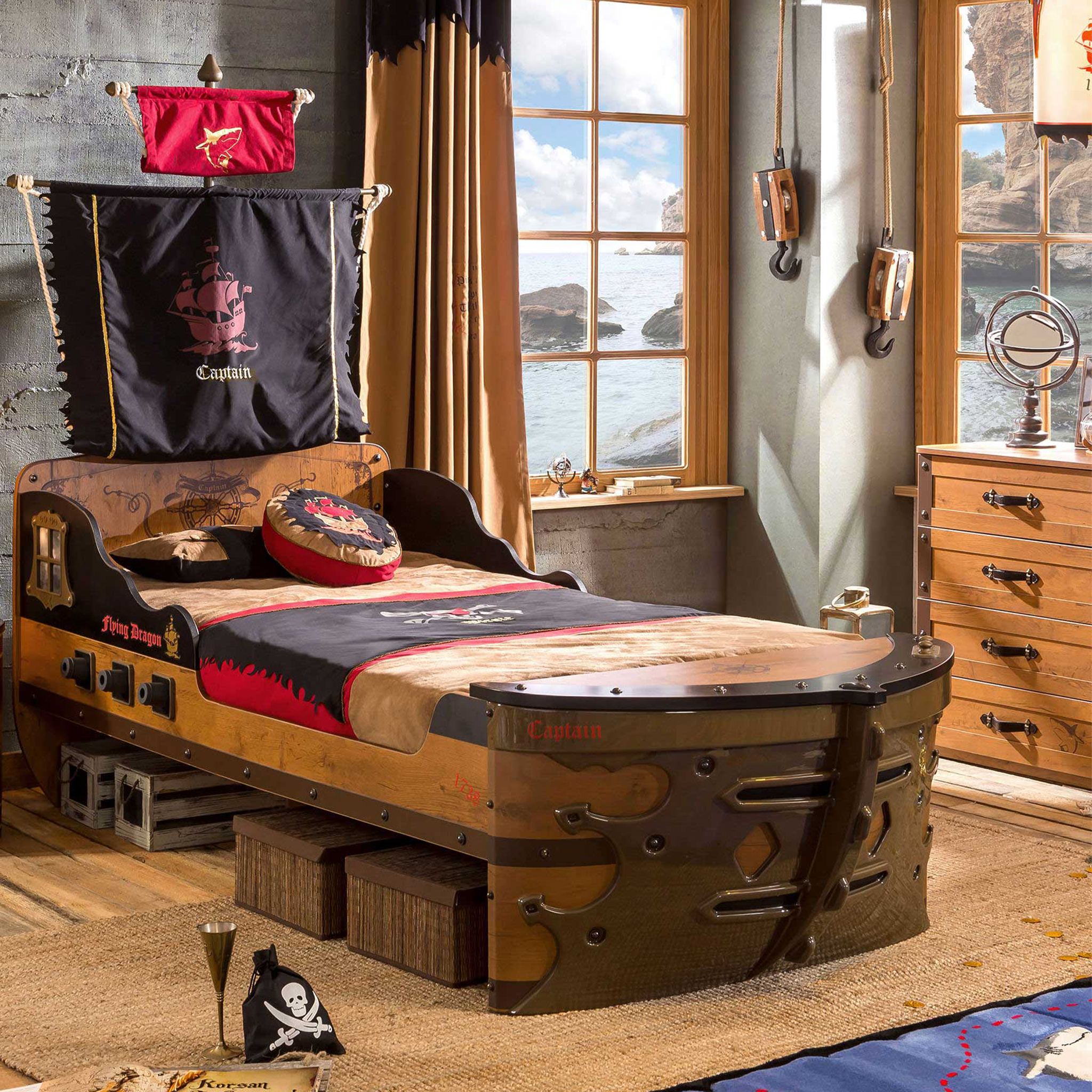 In-Stock Closeout Bundle - Cilek Pirate Room Set - Tots to Teens Furniture