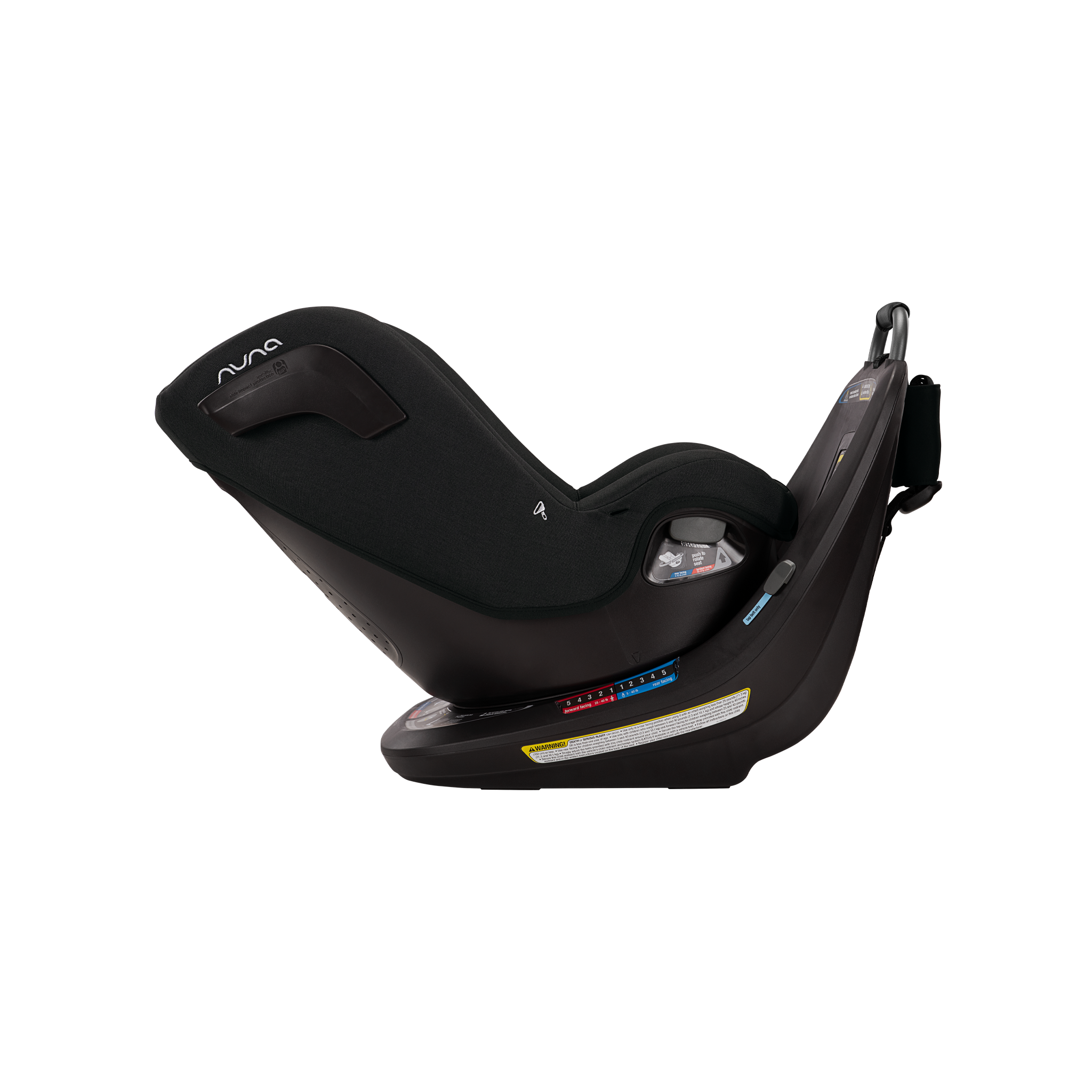 Nuna revv™ Rotating Convertible Car Seat in Caviar - Tots to Teens Furniture