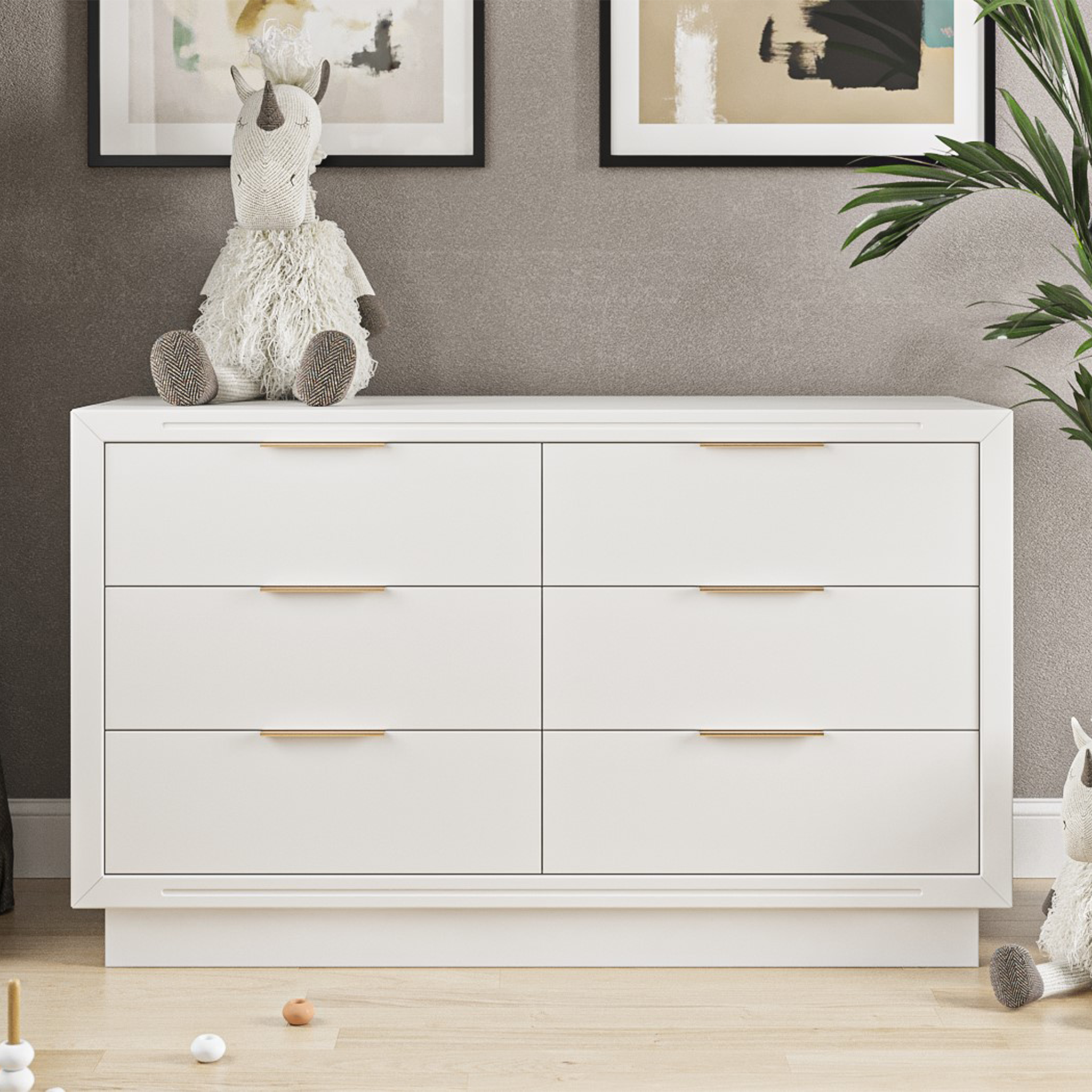 Romina Quadro Double Dresser - Tots to Teens Furniture