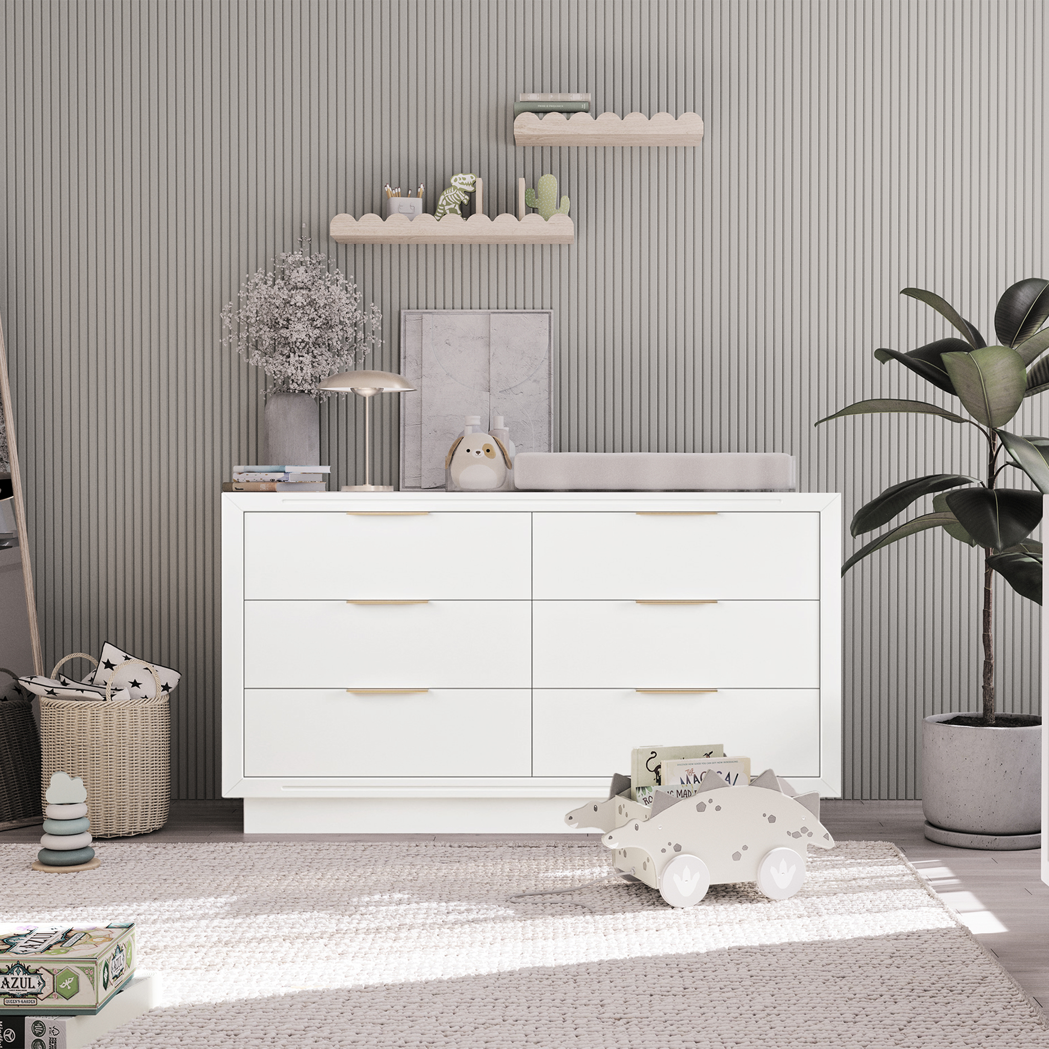 Romina Quadro Double Dresser - Tots to Teens Furniture