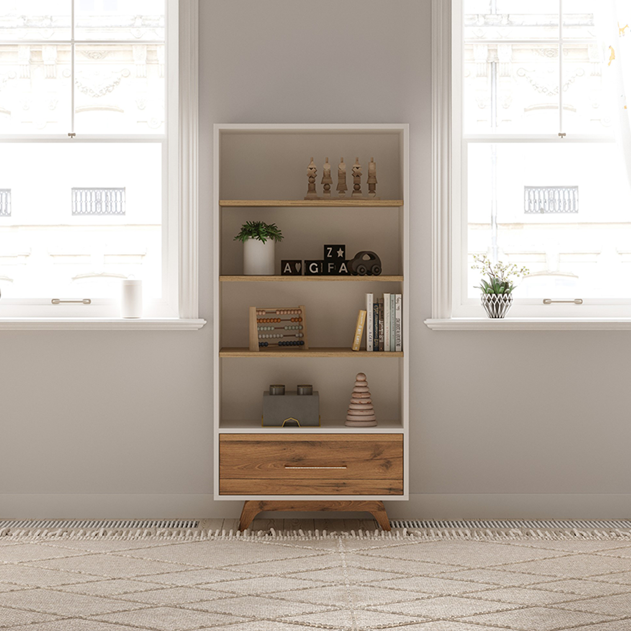 Romina Uptown Bookcase - Tots to Teens Furniture