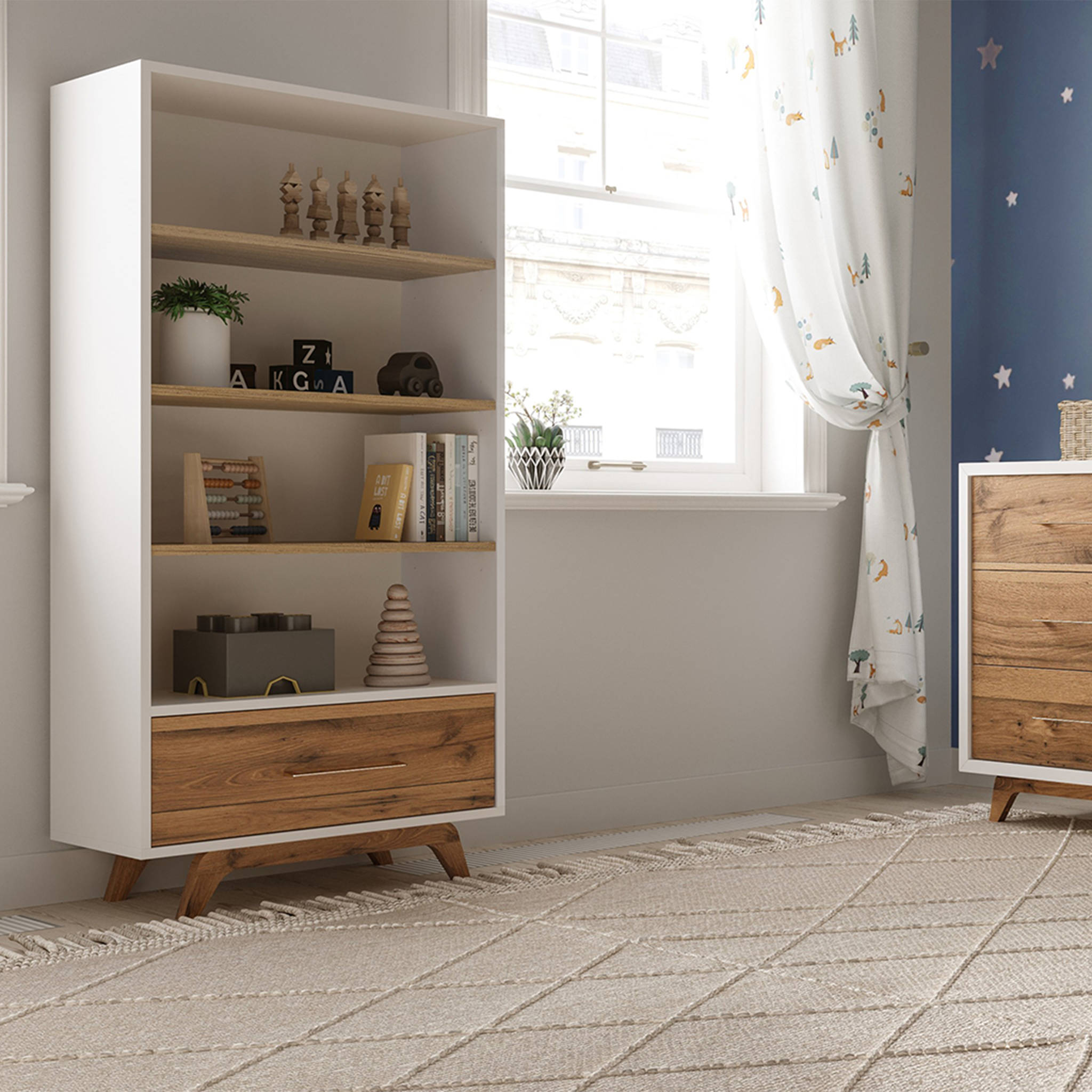 Romina Uptown Bookcase - Tots to Teens Furniture