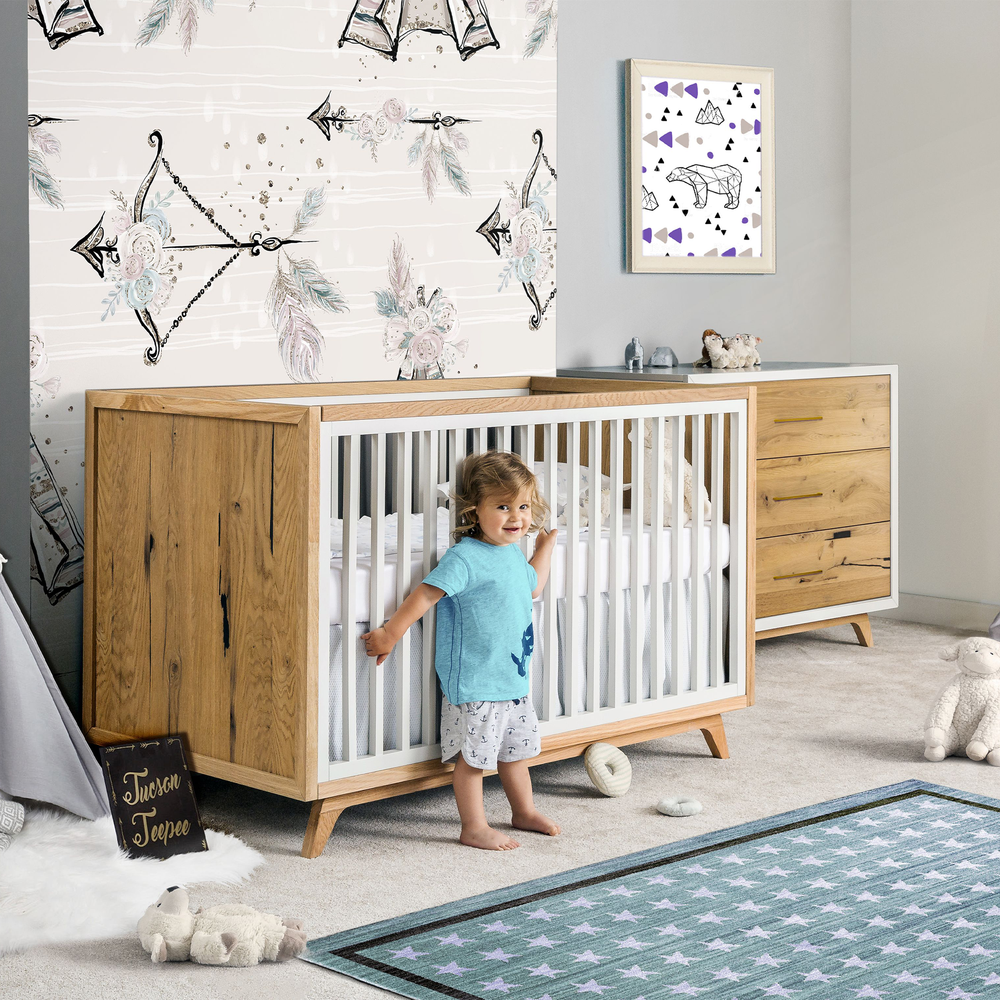 Romina Uptown Classic Crib - Tots to Teens Furniture