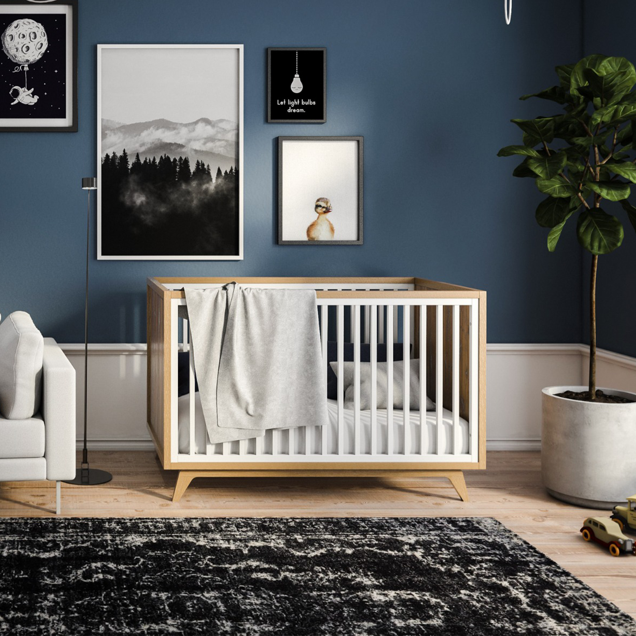 Romina Uptown Classic Crib - Tots to Teens Furniture