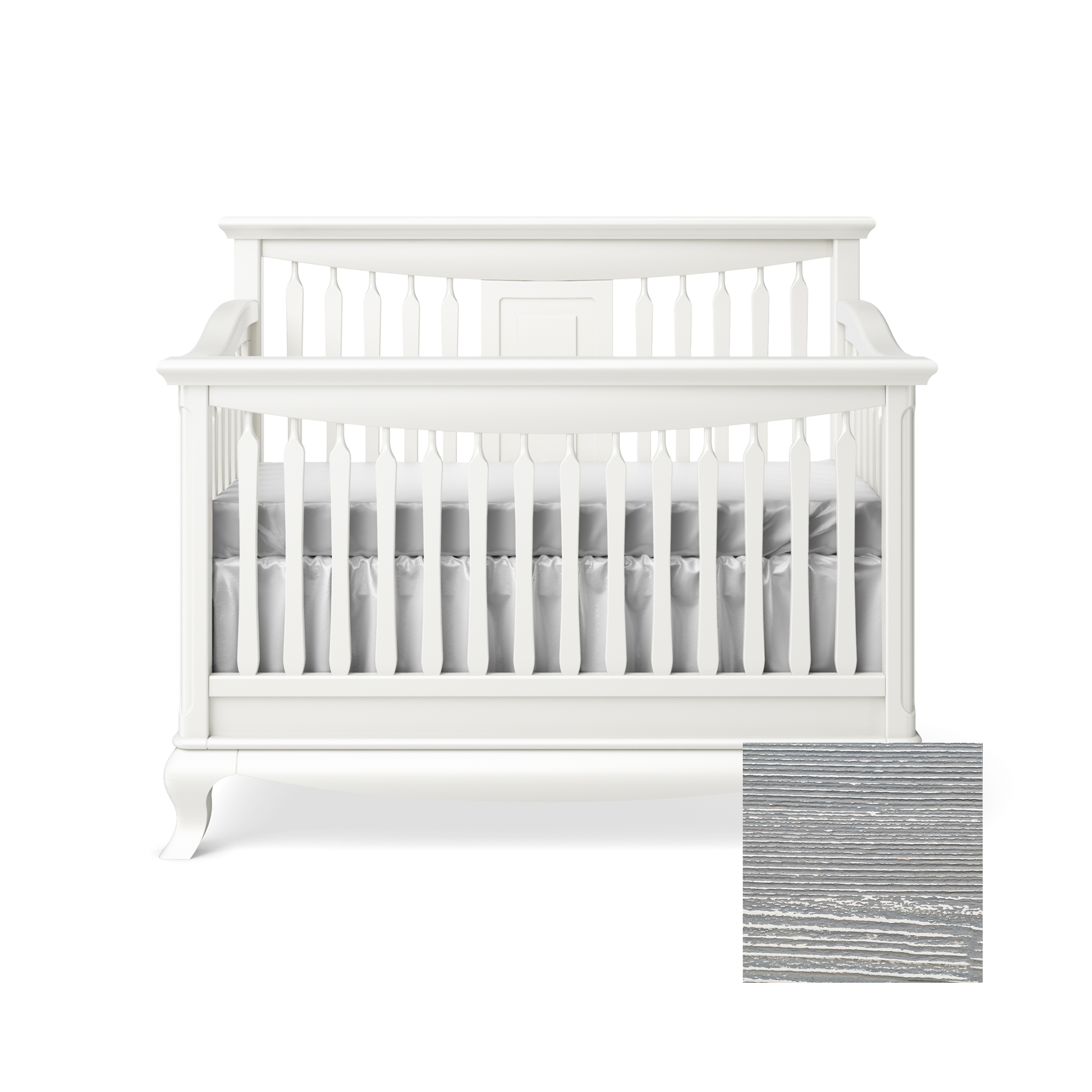 Antonio Convertible Crib with Open Panel - Tots to Teens Furniture