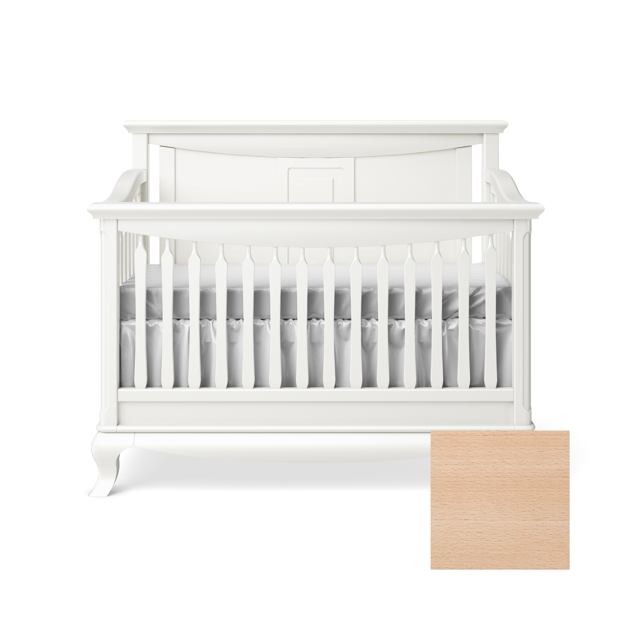 Antonio Convertible Crib with Solid Panel - Tots to Teens Furniture