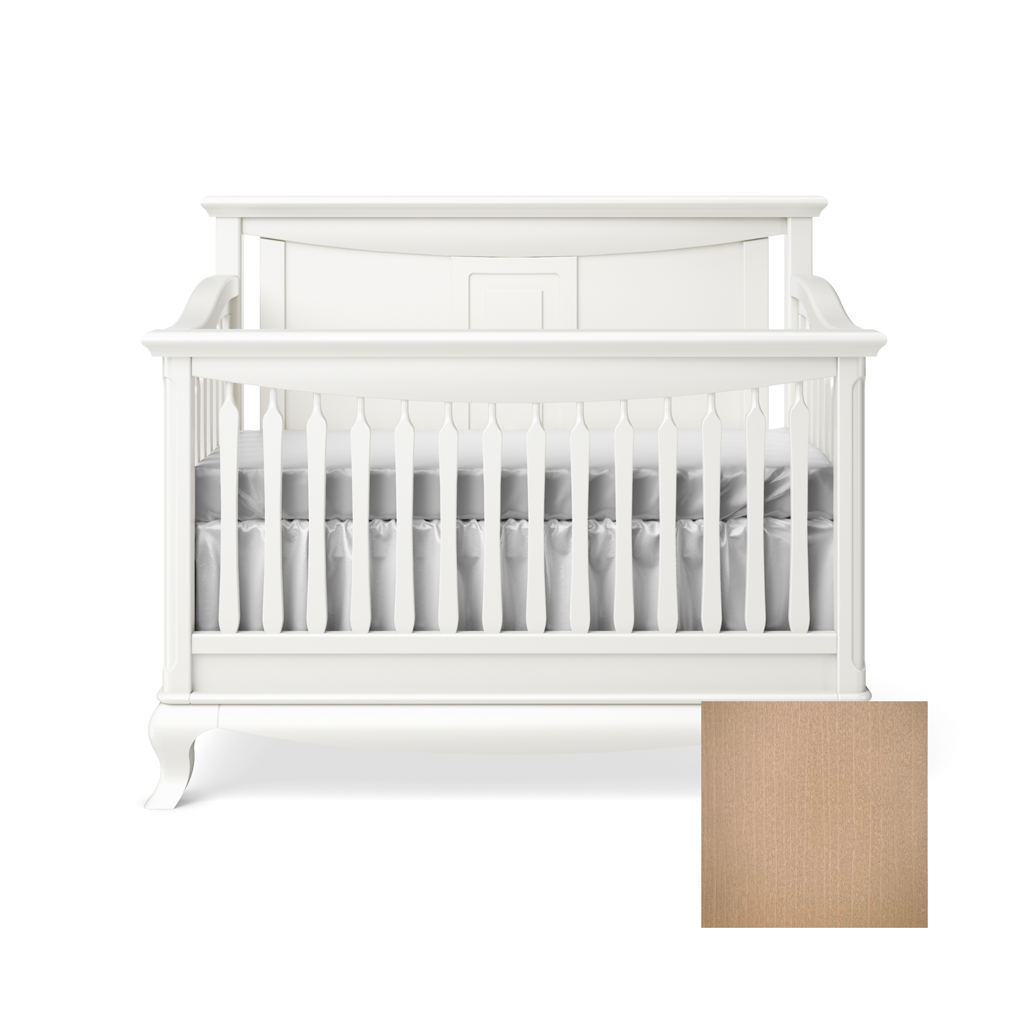 Antonio Convertible Crib with Solid Panel - Tots to Teens Furniture