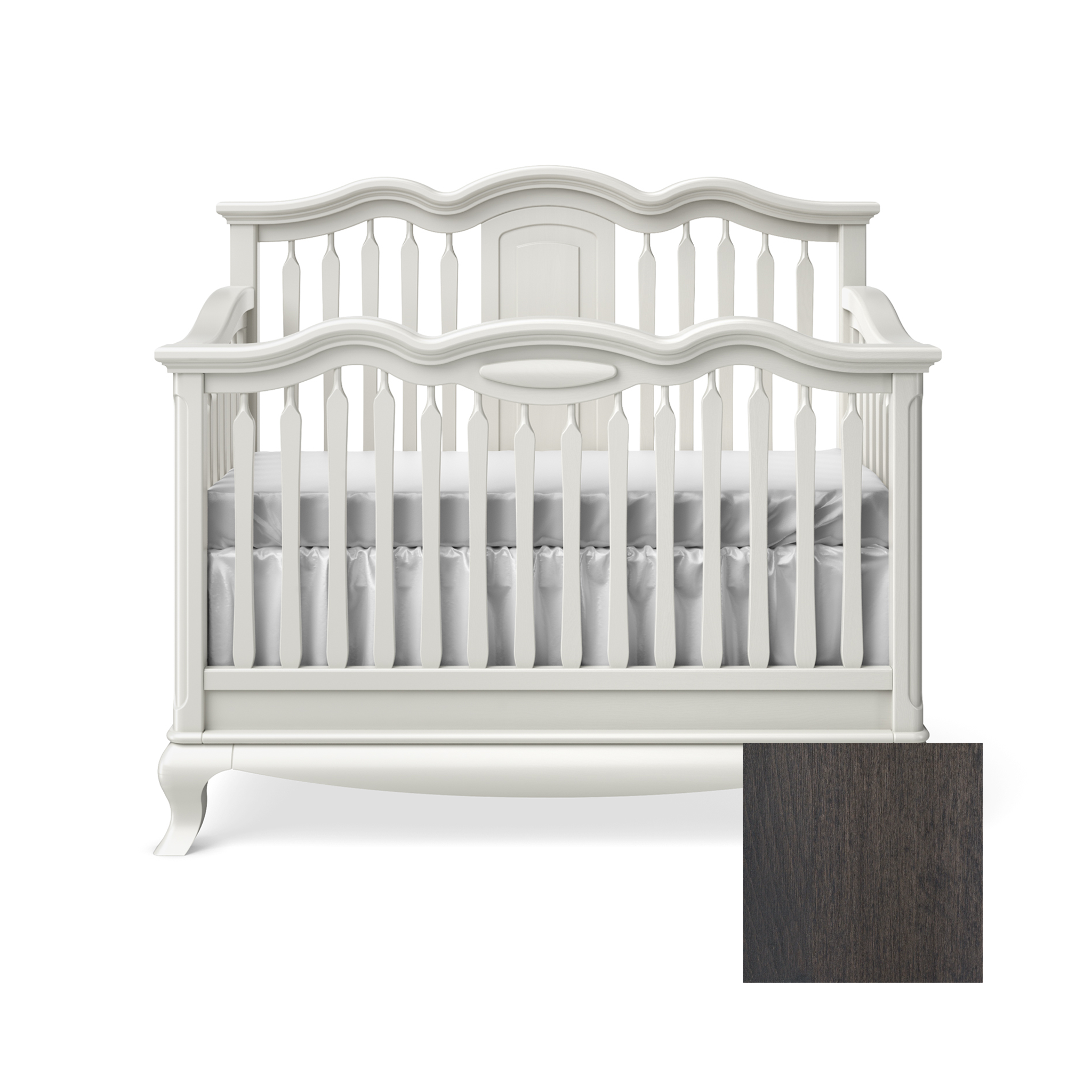 Cleopatra Convertible Crib with Open Panel - Tots to Teens Furniture