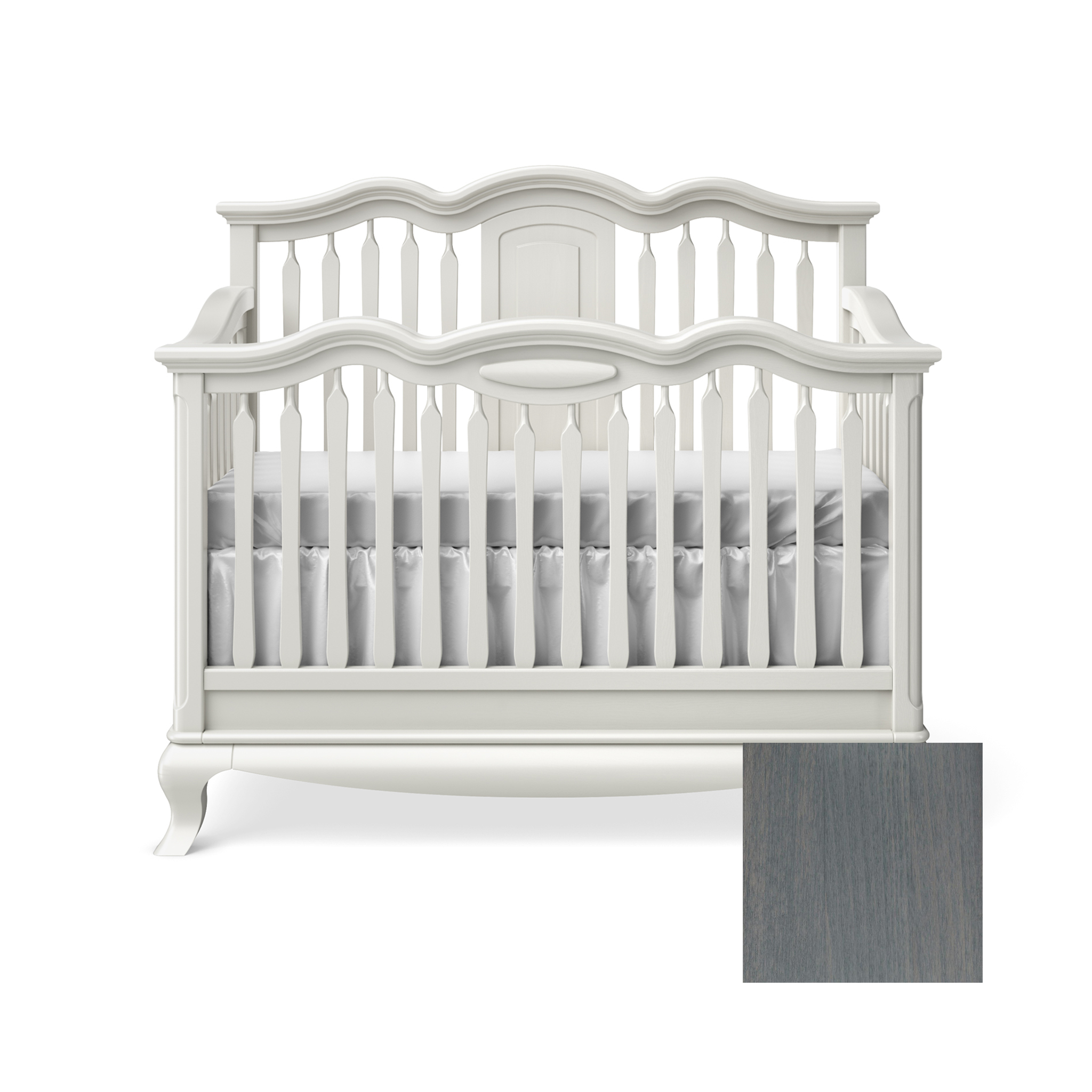 Cleopatra Convertible Crib with Open Panel - Tots to Teens Furniture