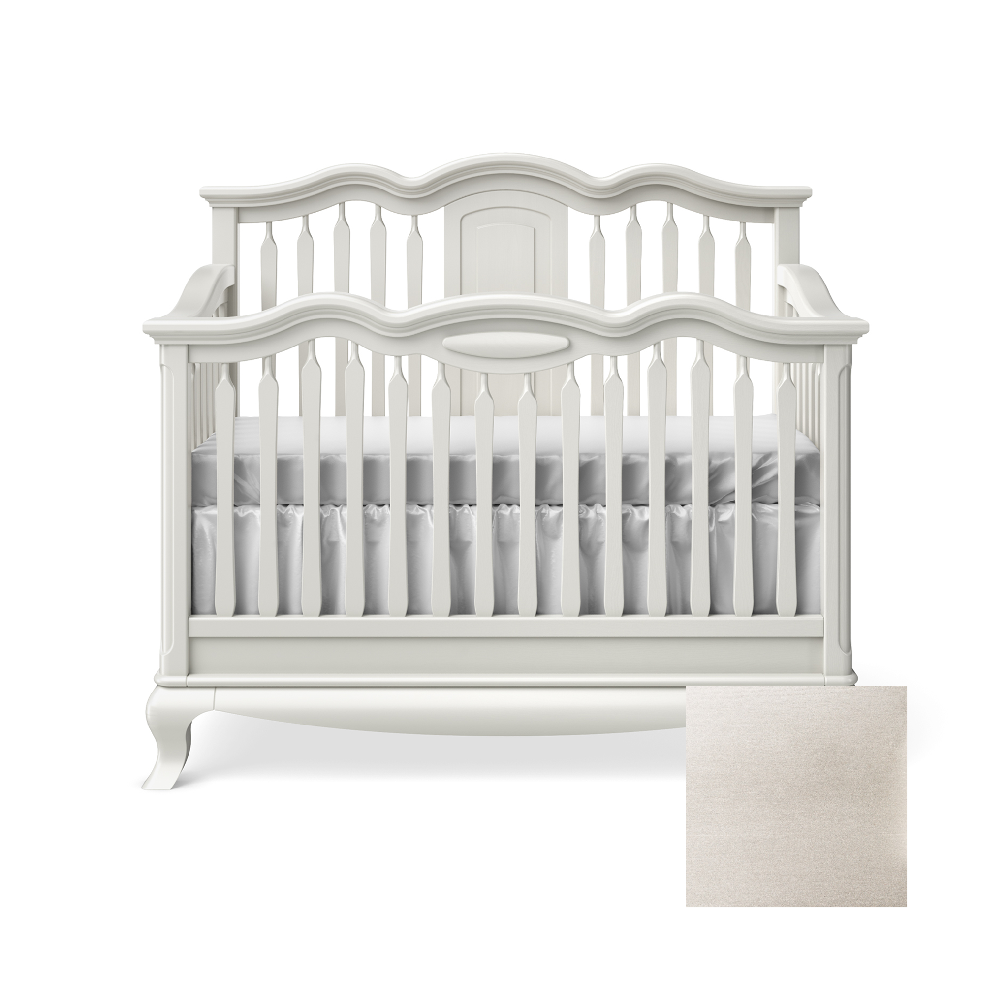 Cleopatra Convertible Crib with Open Panel - Tots to Teens Furniture
