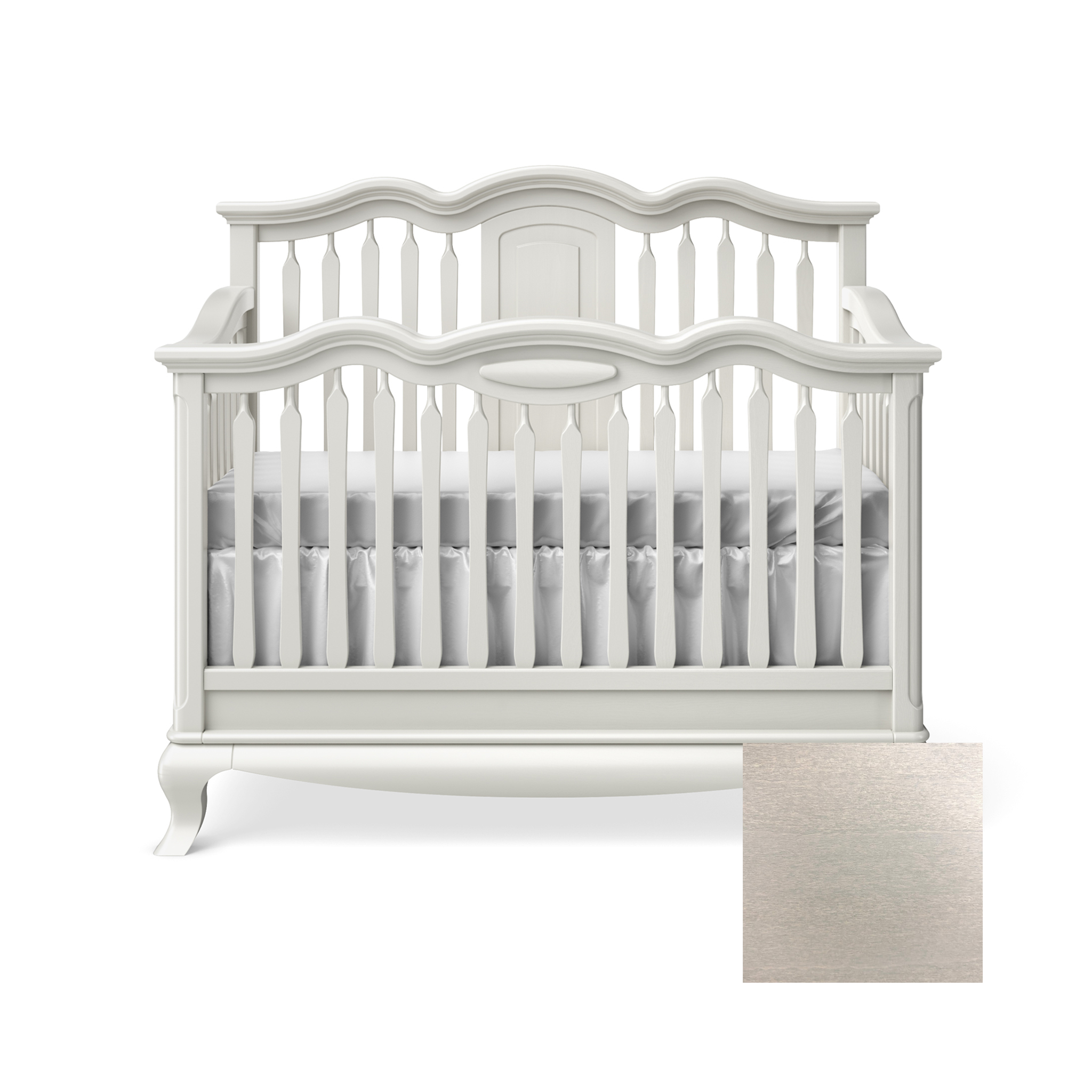 Cleopatra Convertible Crib with Open Panel - Tots to Teens Furniture