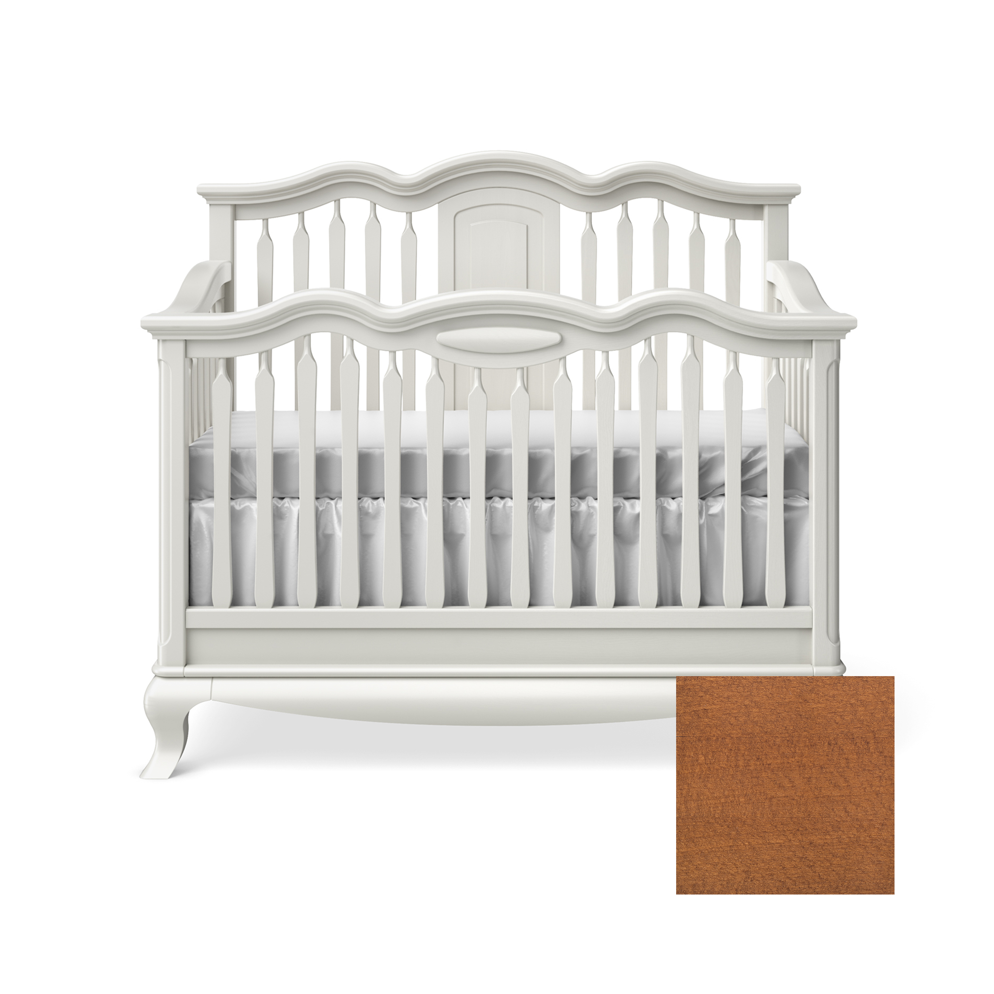 Cleopatra Convertible Crib with Open Panel - Tots to Teens Furniture