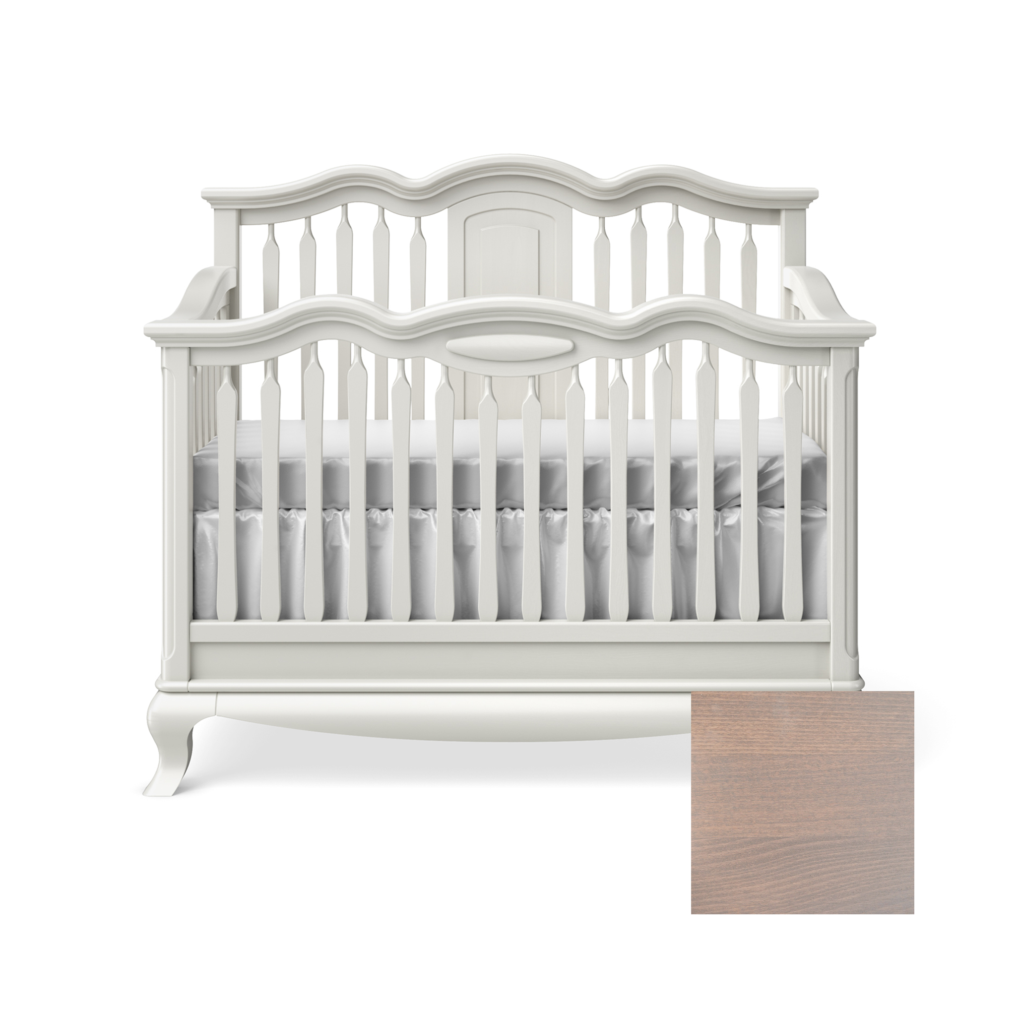 Cleopatra Convertible Crib with Open Panel - Tots to Teens Furniture